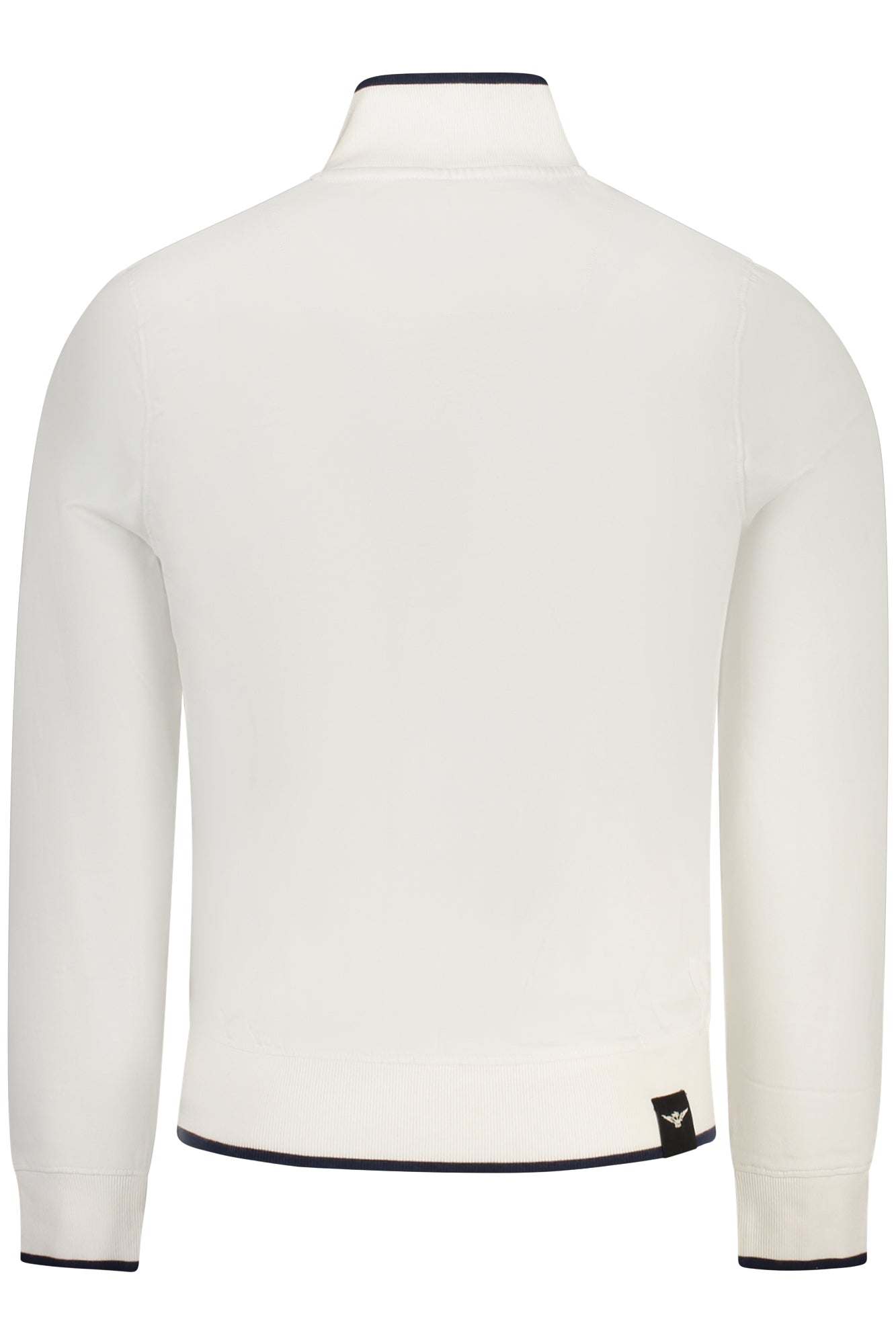 WEISSES HERREN-SWEATSHIRT MIT REISSVERSCHLUSS DER MILITÄRAKADEMIE