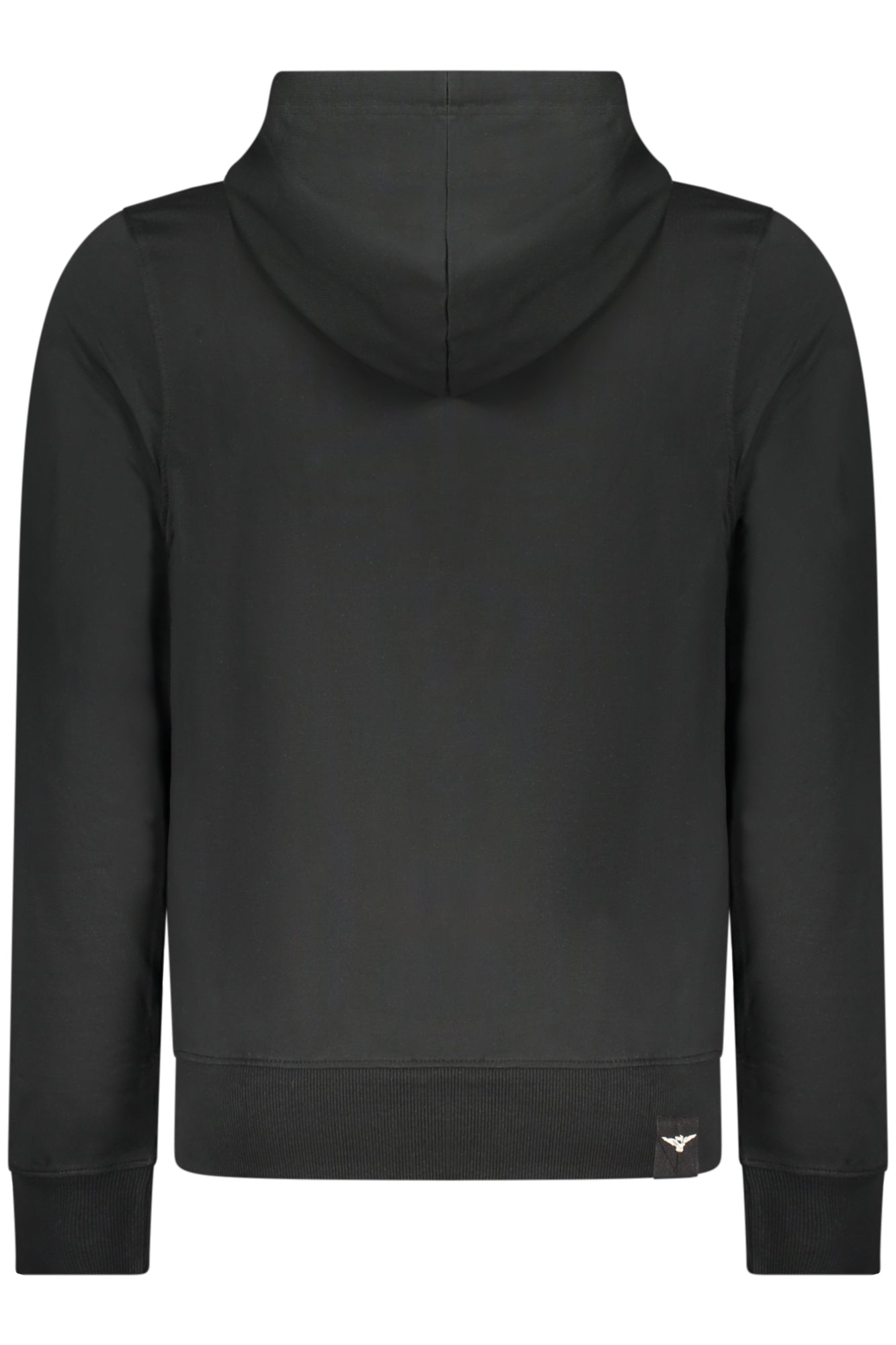 Schwarzes Herren-Sweatshirt mit Reißverschluss der Militärakademie