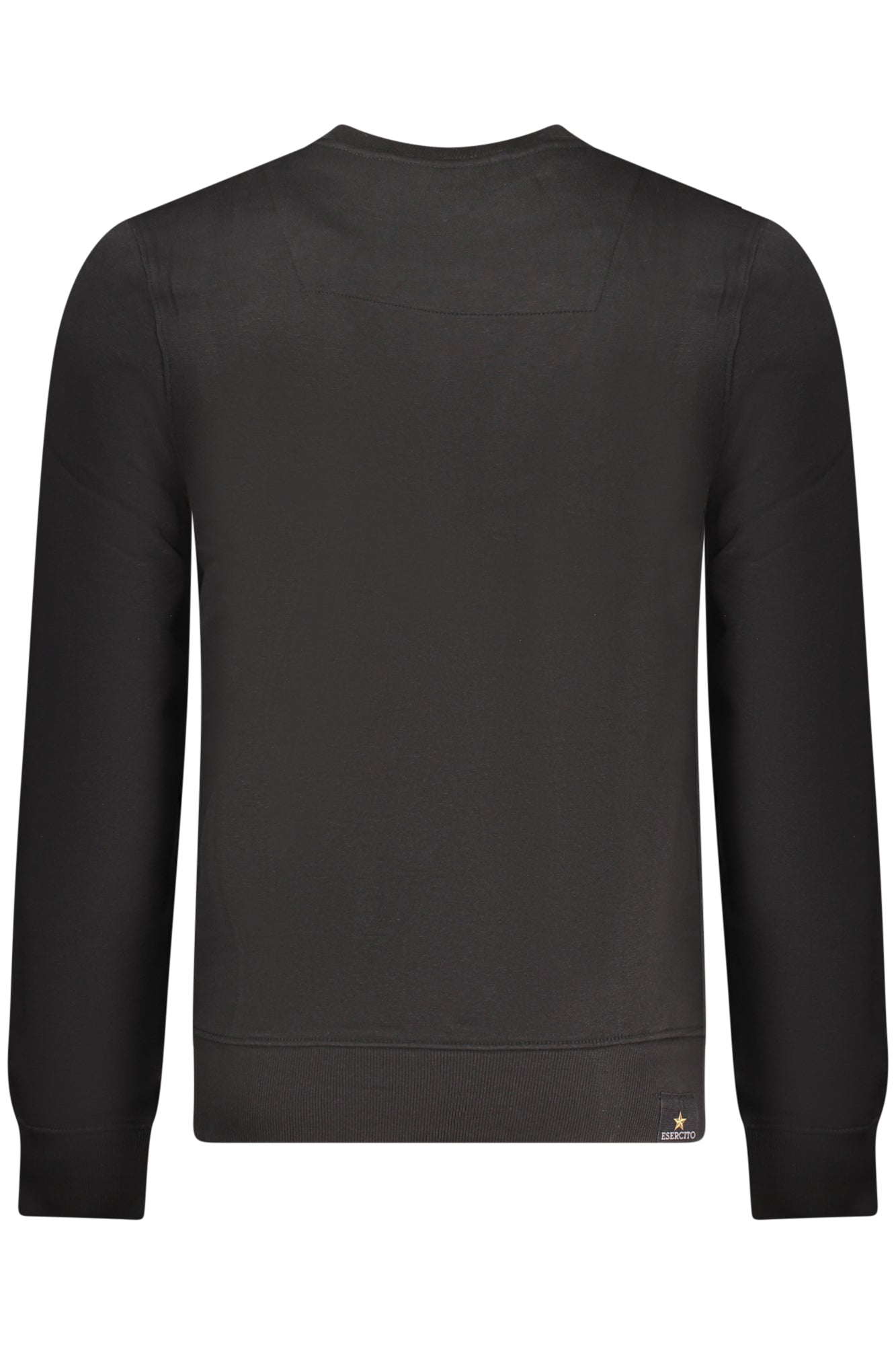 Schwarzes Herren-Sweatshirt mit Reißverschluss der Militärakademie