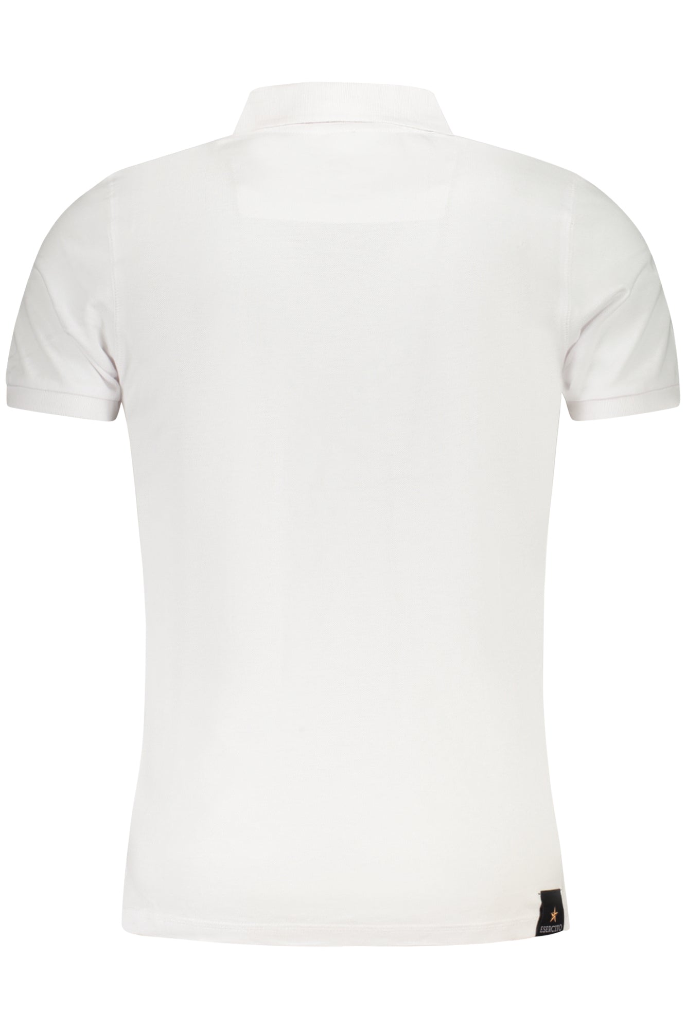 MILITARY ACADEMY HERREN KURZARM-POLO WEISS