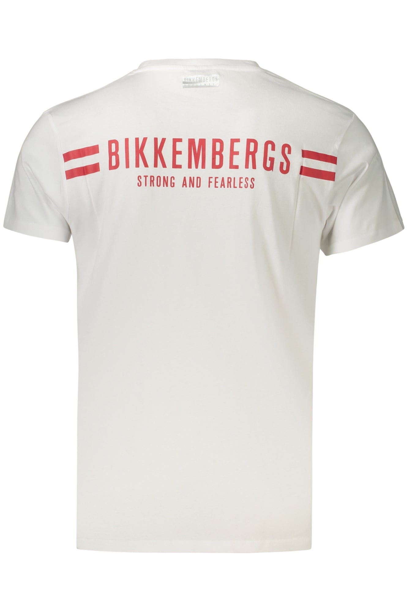 BIKKEMBERGS Herren Kurzarm-T-Shirt Weiß