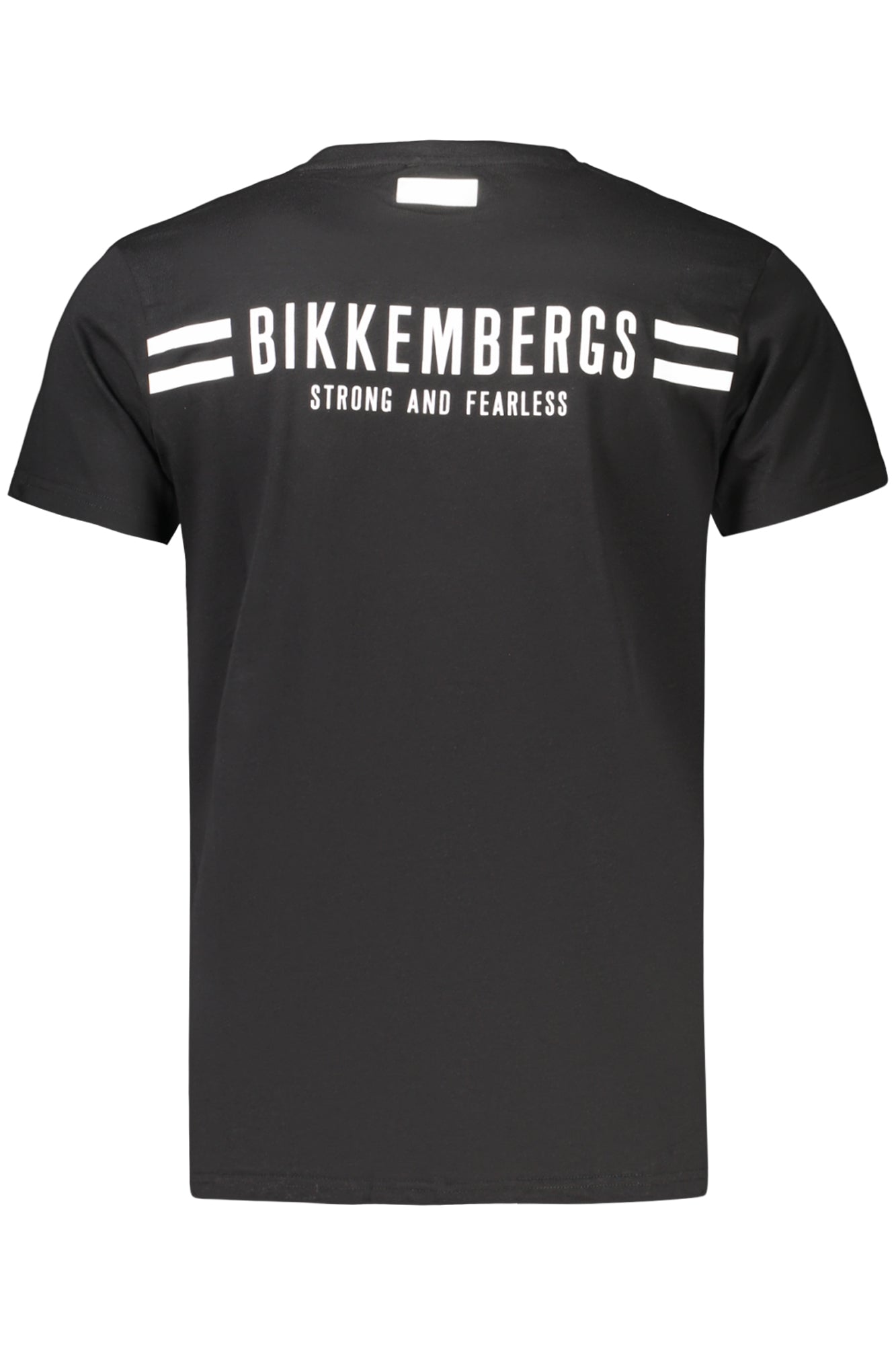 BIKKEMBERGS Herren Kurzarm-T-Shirt Schwarz