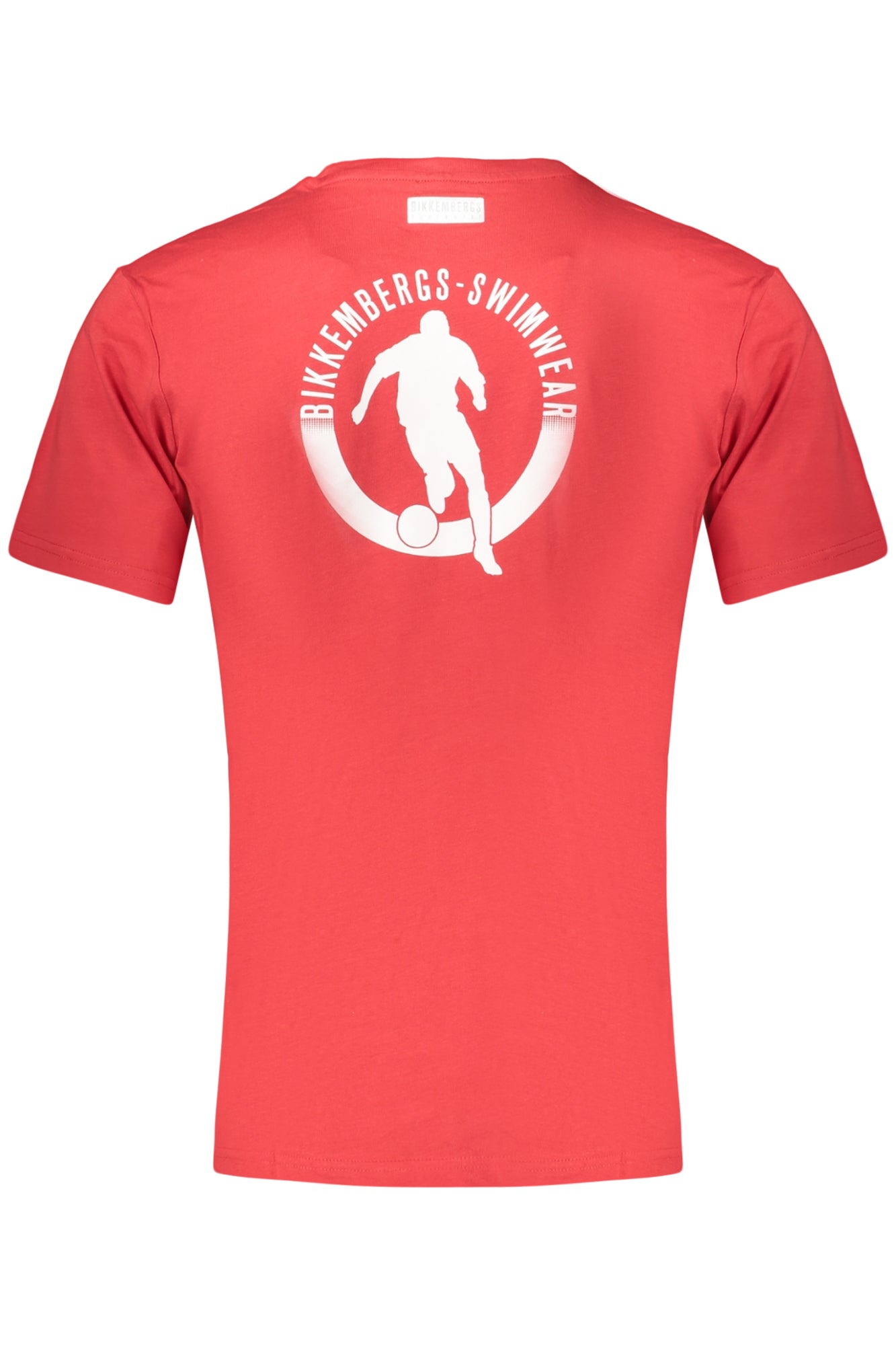 BIKKEMBERGS Herren-Kurzarm-T-Shirt, Rot