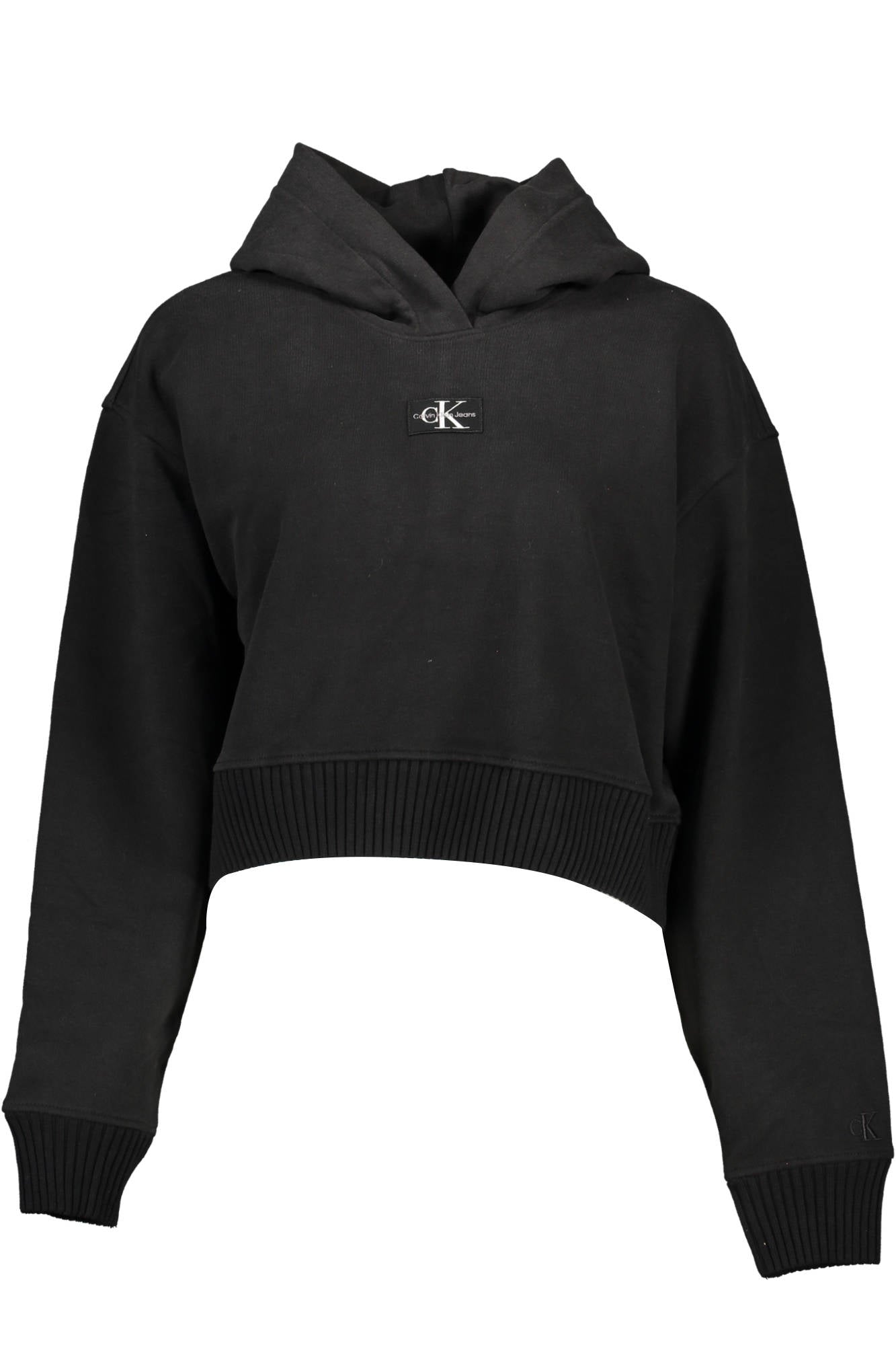 CALVIN KLEIN DAMEN SWEATSHIRT OHNE REISSVERSCHLUSS SCHWARZ