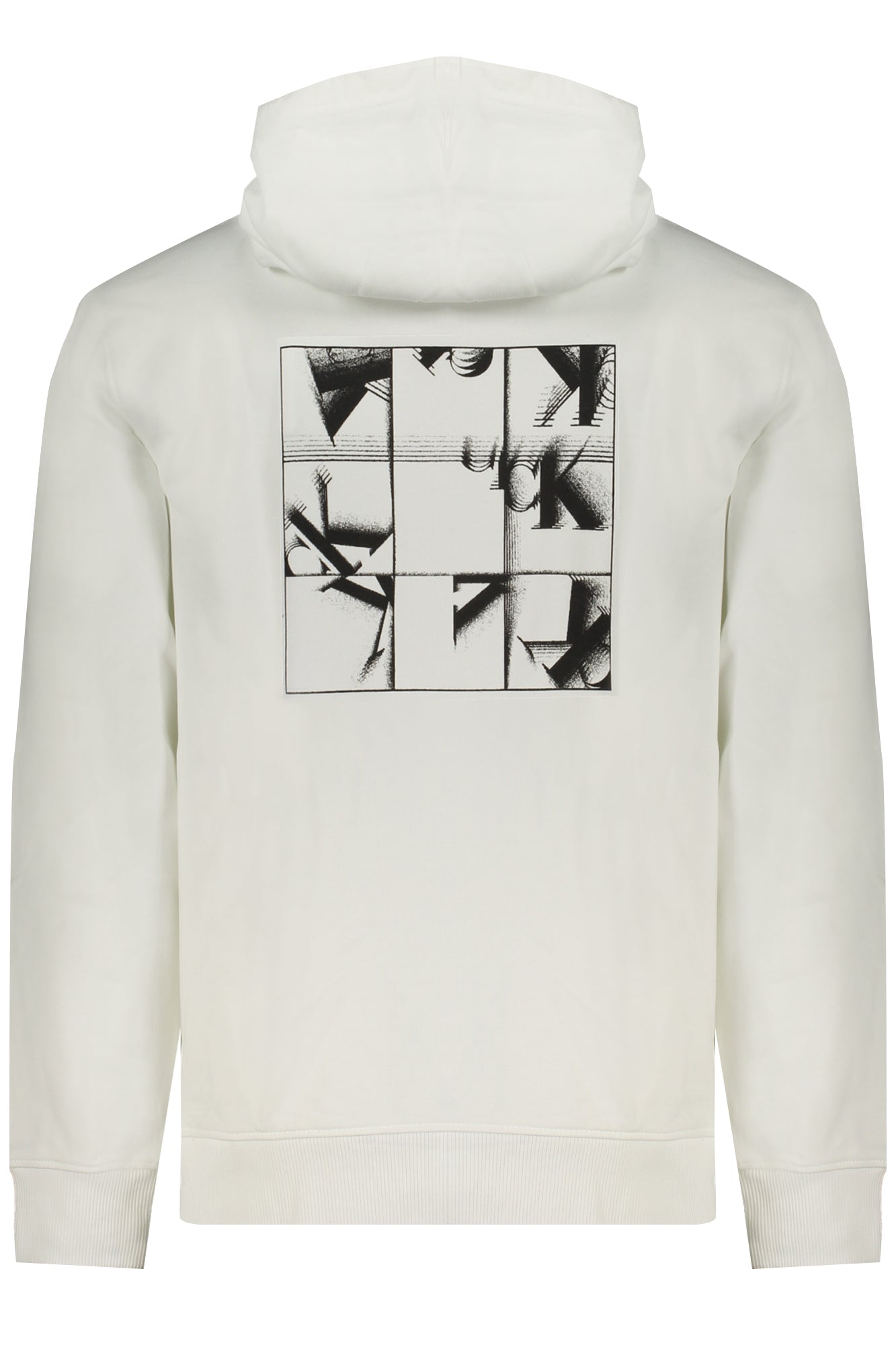 CALVIN KLEIN WEISSES SWEATSHIRT FÜR HERREN MIT REISSVERSCHLUSS