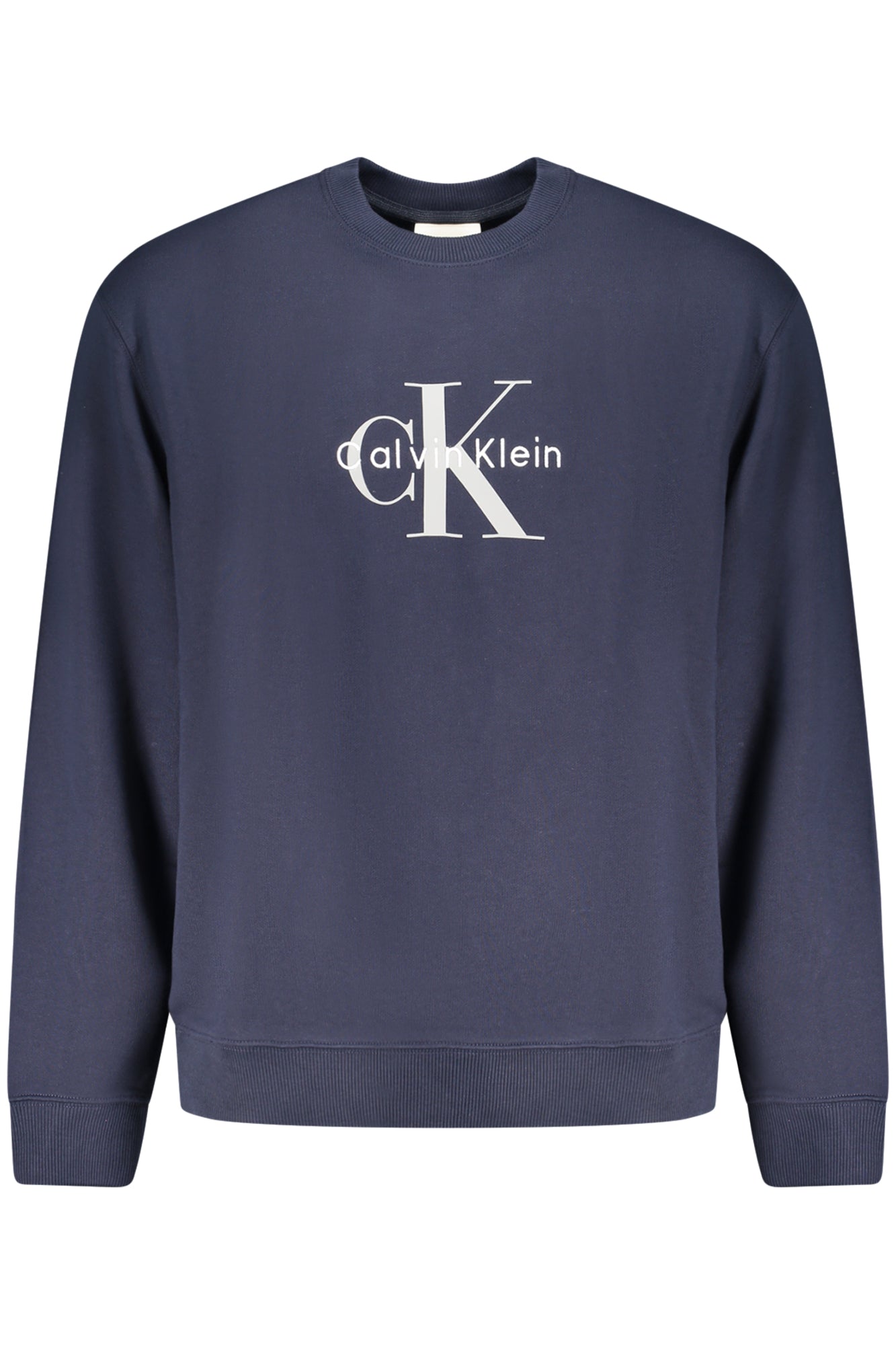 CALVIN KLEIN HERREN-SWEATSHIRT, BLAU, MIT REISSVERSCHLUSS