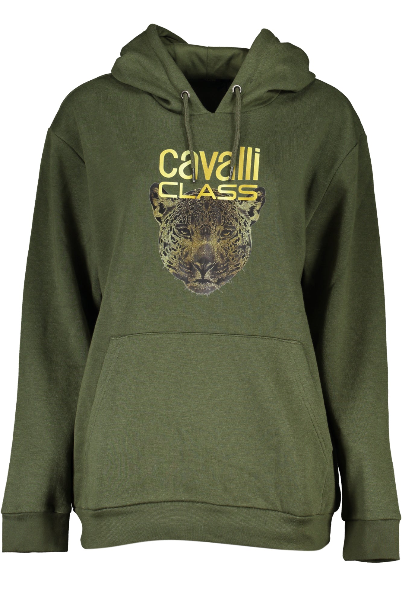 CAVALLI CLASS DAMEN-SWEATSHIRT MIT REISSVERSCHLUSS GRÜN