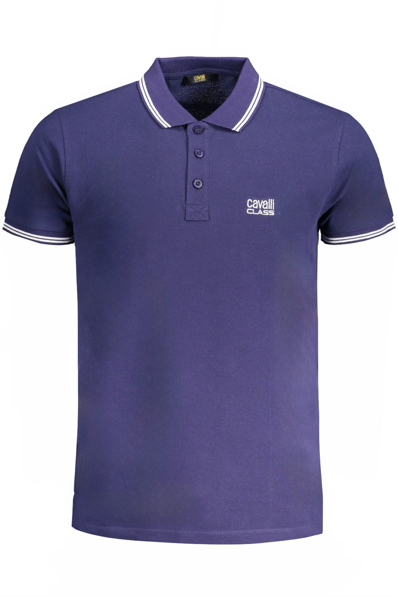 CAVALLI CLASS HERREN-KURZÄRMELIGES POLOSHIRT BLAU