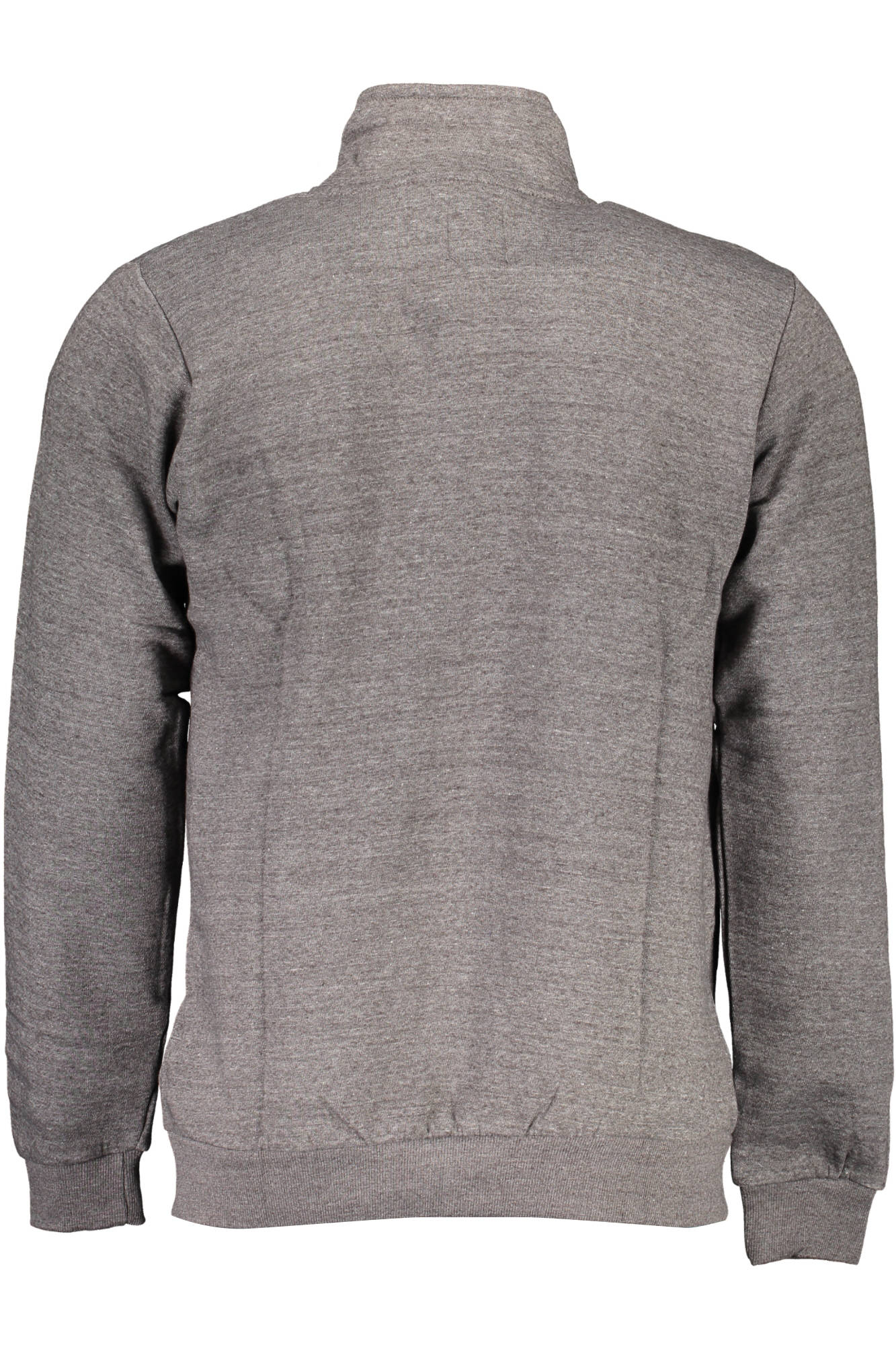 GIAN MARCO VENTURI HERREN-SWEATSHIRT MIT ZIP-UP GRAU