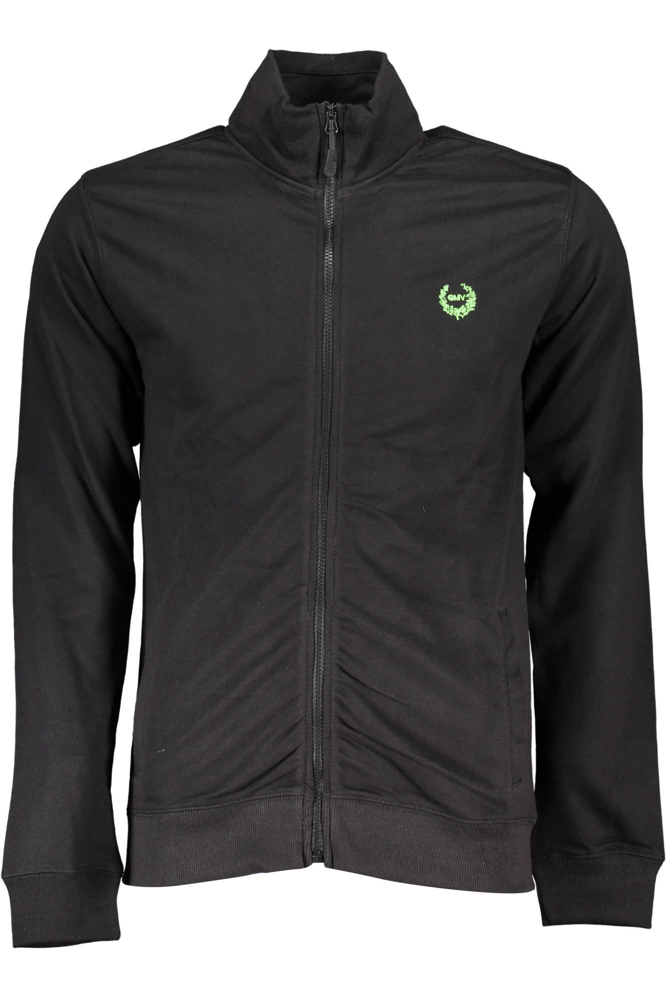 GIAN MARCO VENTURI HERREN-SWEATSHIRT MIT SCHWARZEM REISSVERSCHLUSS