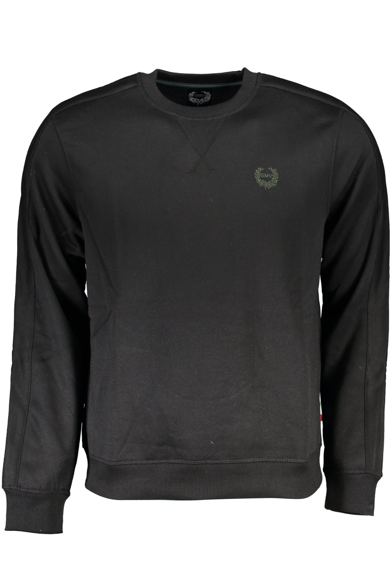 GIAN MARCO VENTURI SCHWARZES HERREN-SWEATSHIRT MIT REISSVERSCHLUSS