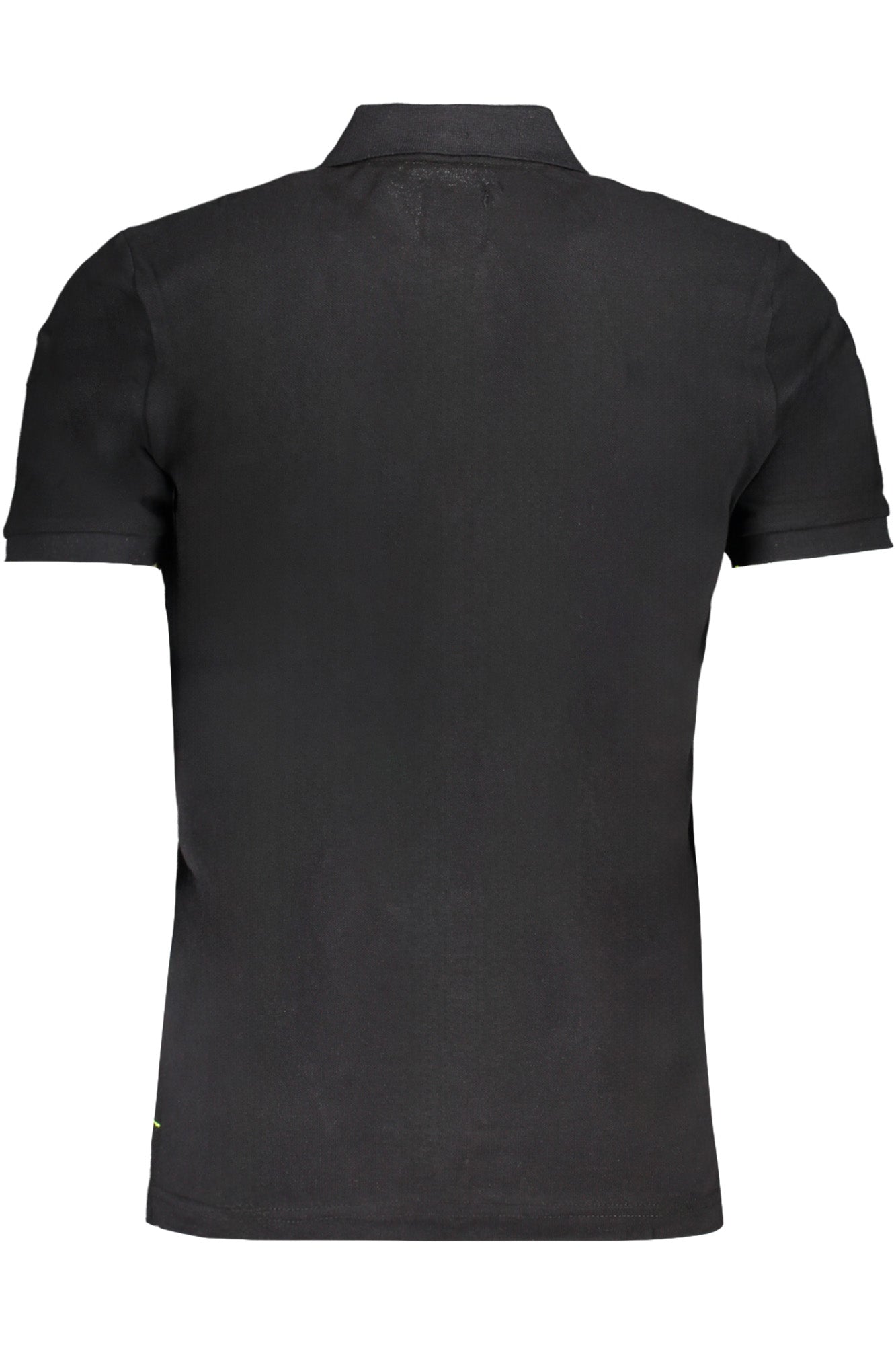 GIAN MARCO VENTURI SCHWARZES KURZÄRMELIGES POLOSHIRT FÜR HERREN