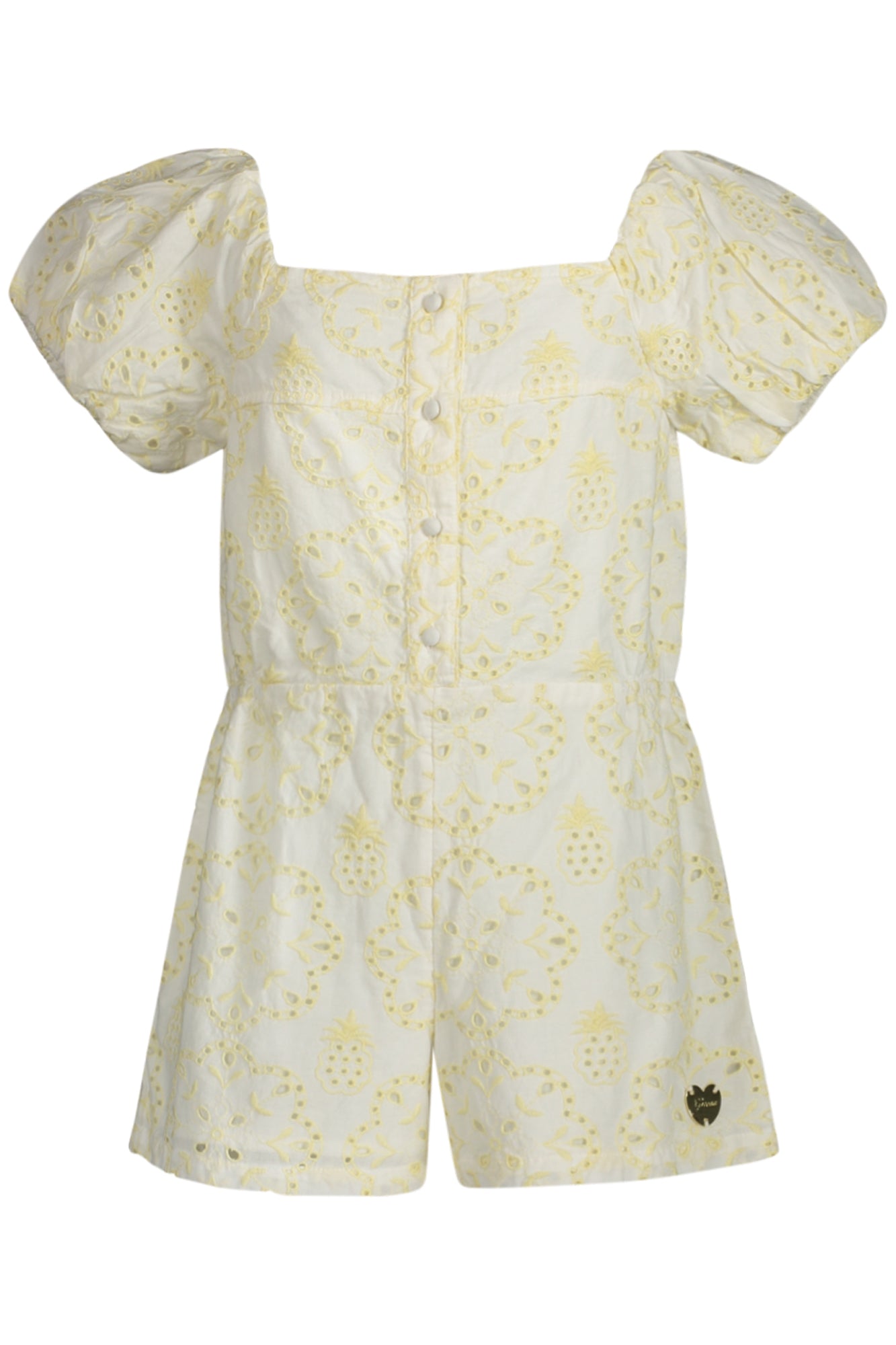 GUESS JEANS KURZES KLEID MÄDCHEN GELB