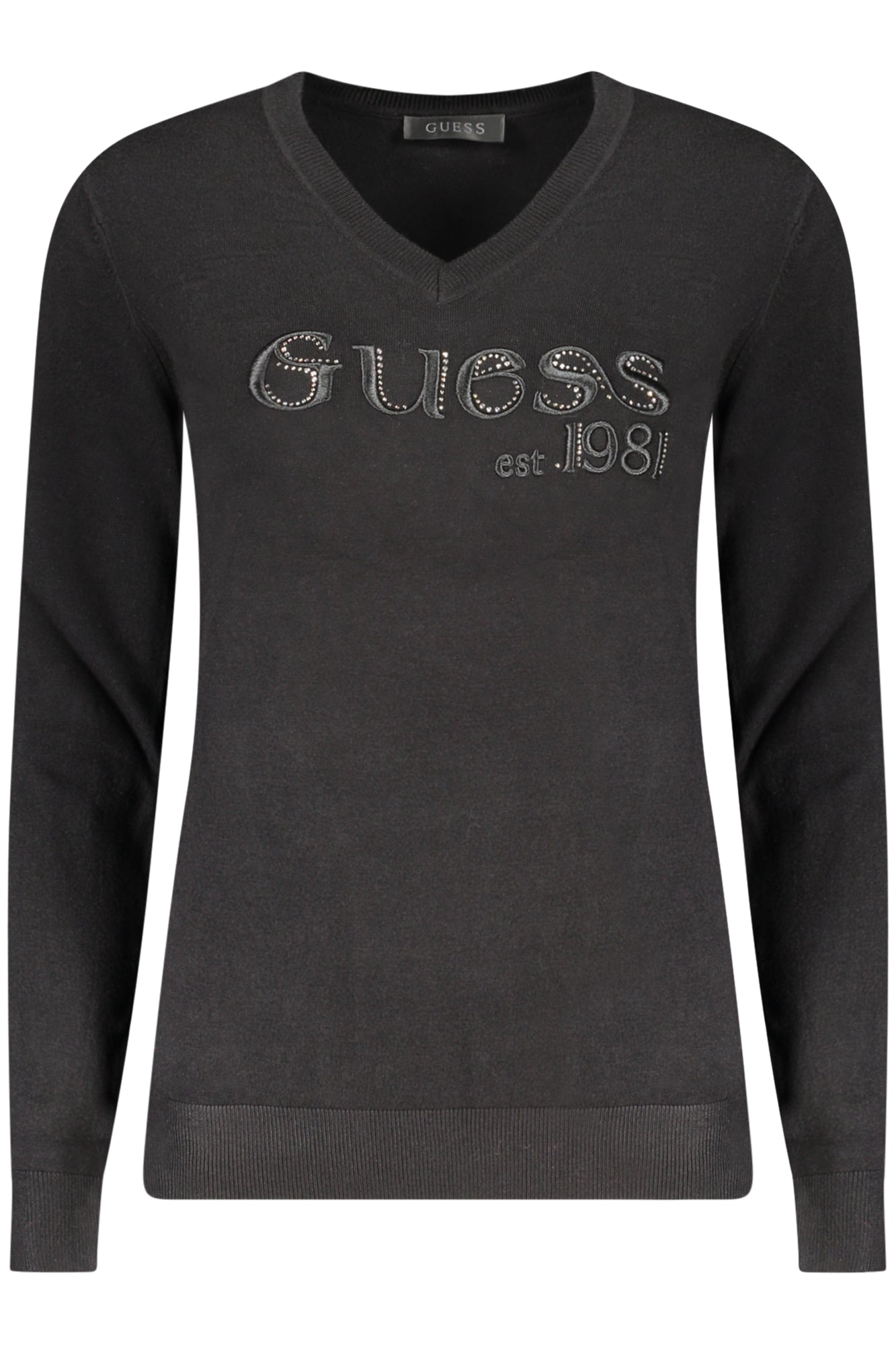 GUESS JEANS SCHWARZER PULLOVER FÜR DAMEN