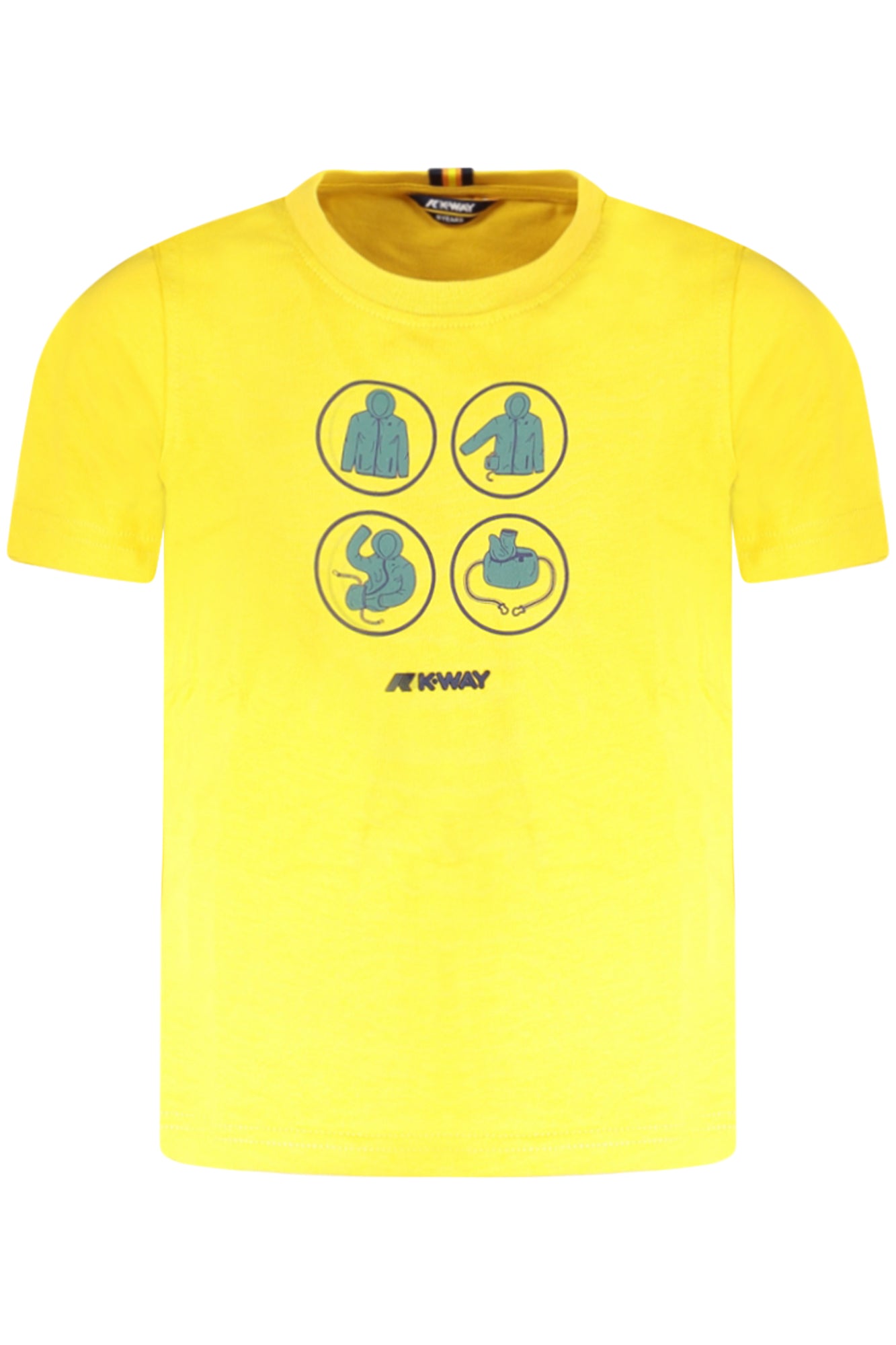 K-WAY KURZARM-T-SHIRT KINDER GELB