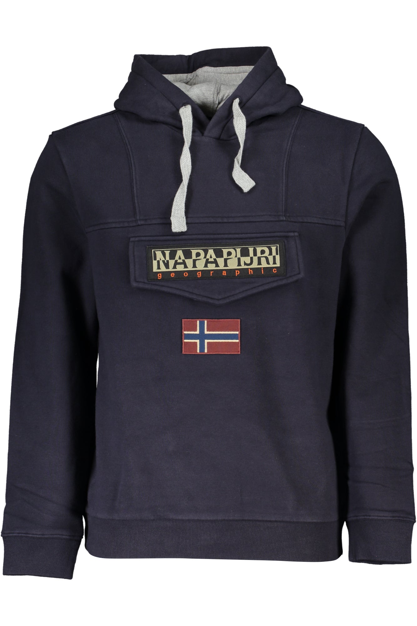 NAPAPIJRI BLAUES SWEATSHIRT FÜR HERREN MIT REISSVERSCHLUSS