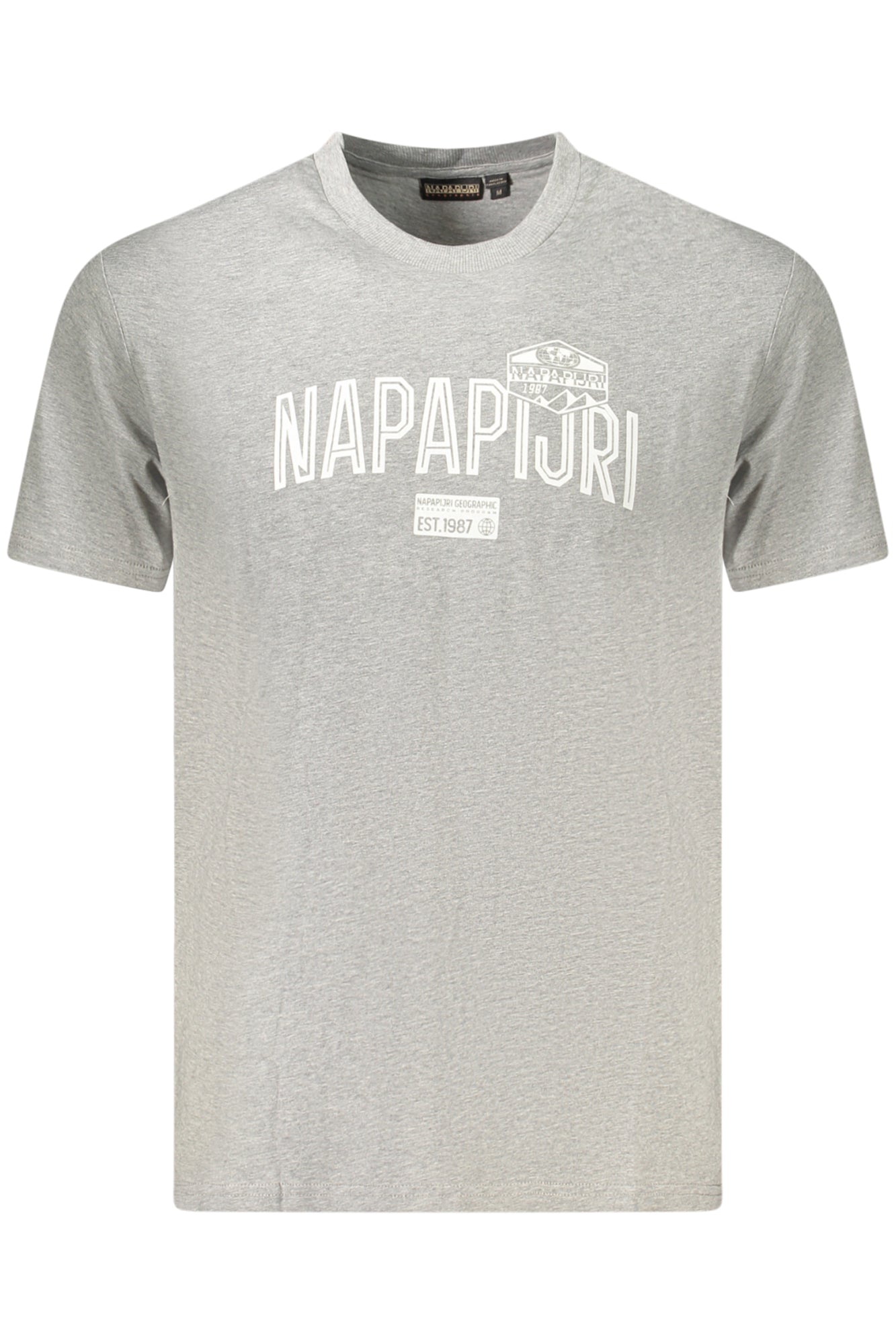 Napapijri Herren Kurzarm-T-Shirt Grau
