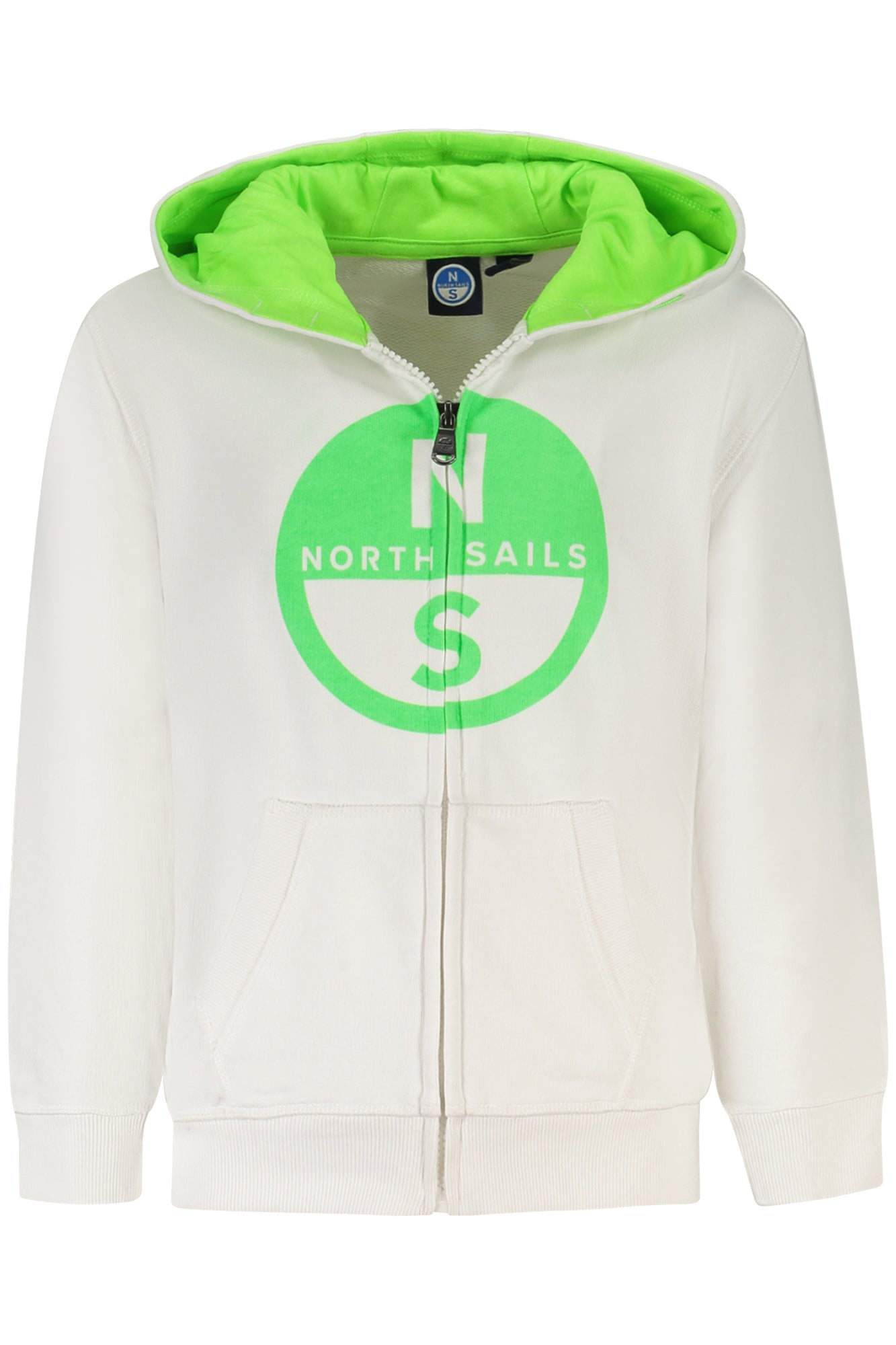 NORTH SAILS KINDER-SWEATSHIRT MIT ZIP WEISS