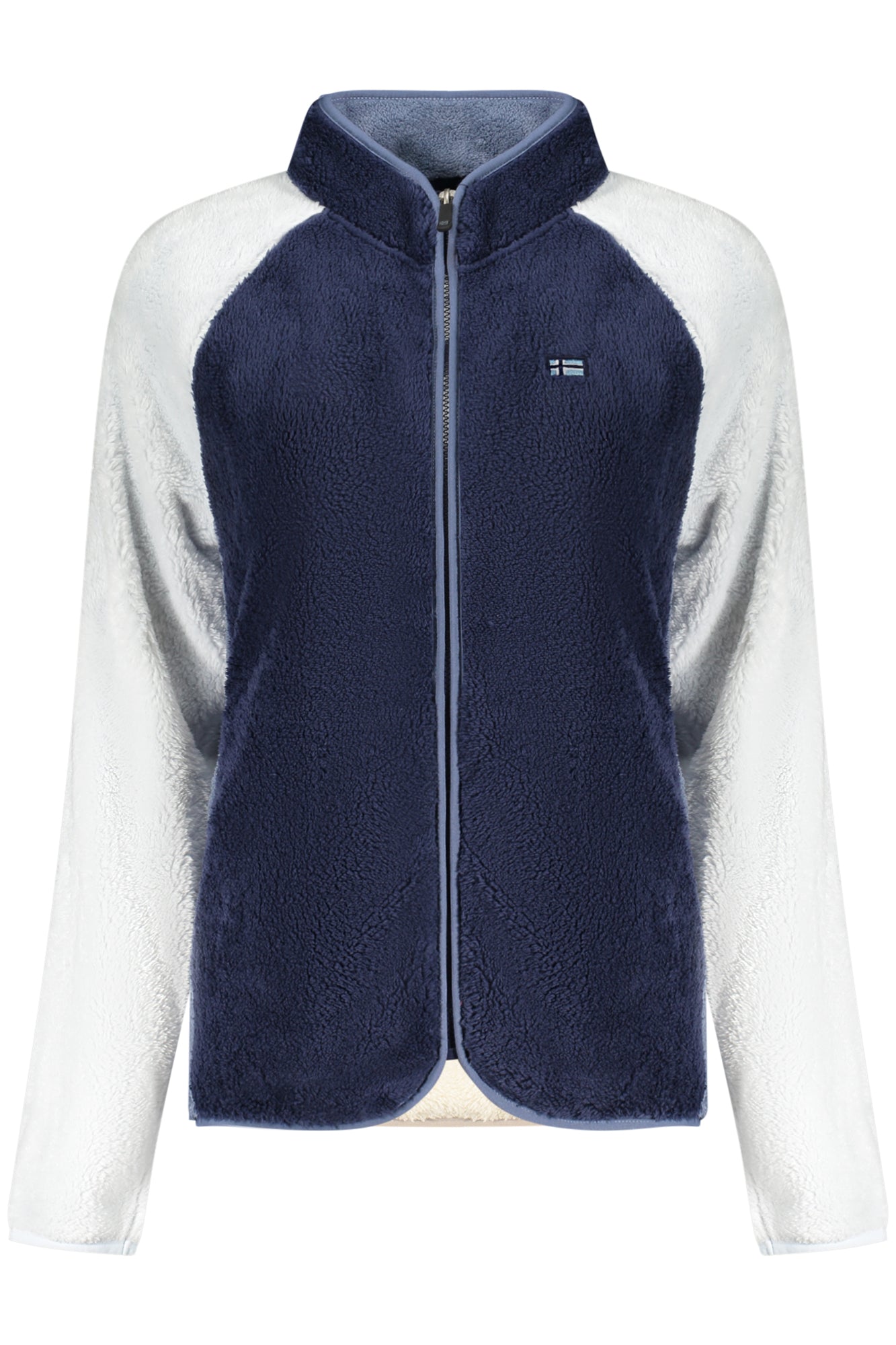 NORWEGEN 1963 BLAUES DAMEN-SWEATSHIRT MIT REISSVERSCHLUSS