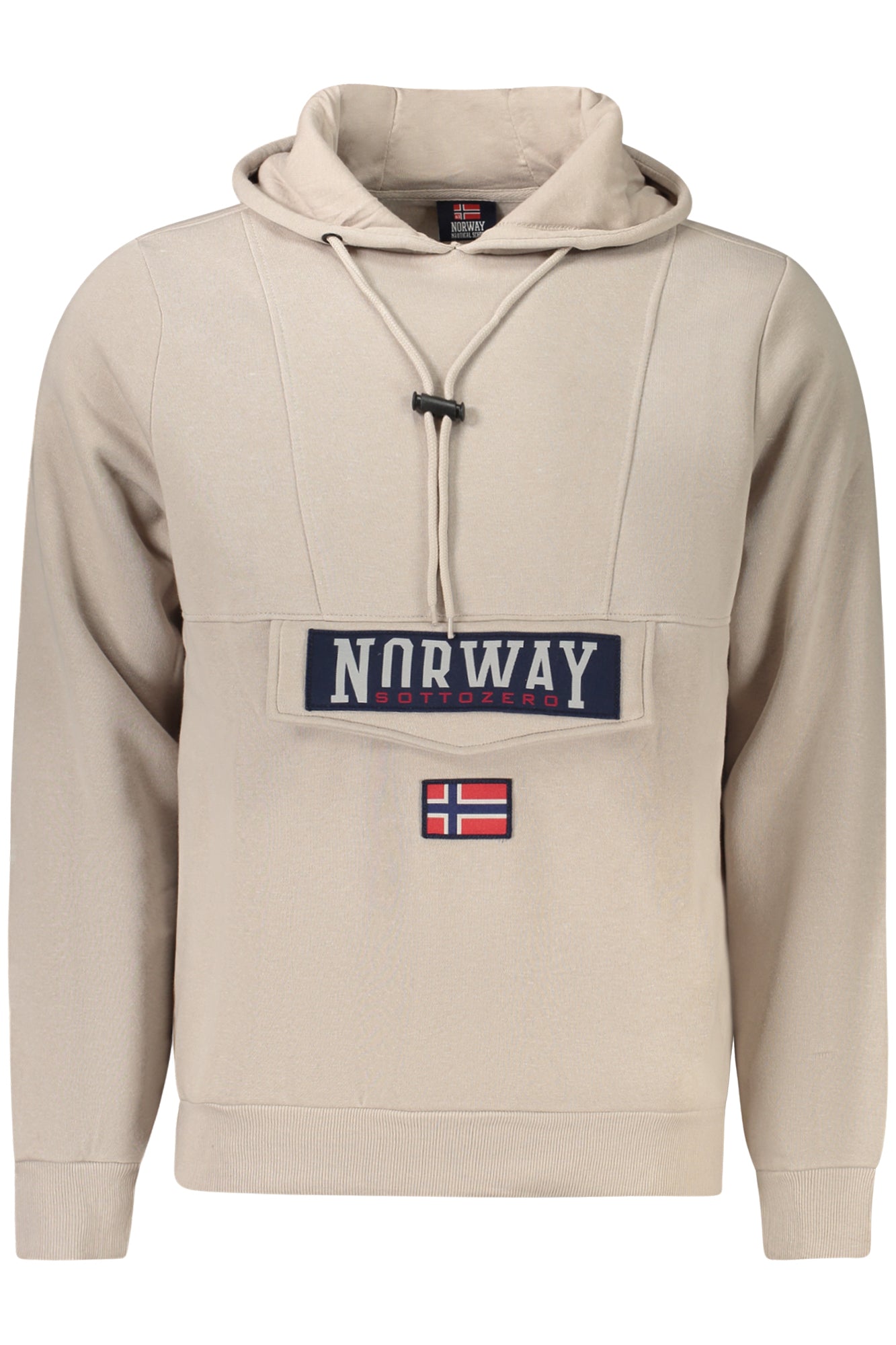NORWEGEN 1963 HERREN-SWEATSHIRT MIT REISSVERSCHLUSS BEIGE
