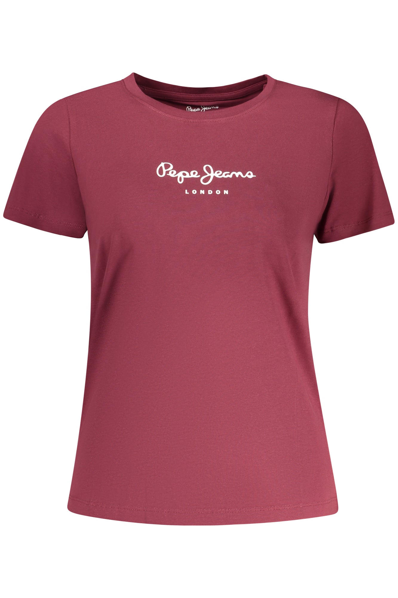PEPE JEANS DAMEN-T-SHIRT MIT KURZEN ÄRMELN, ROT