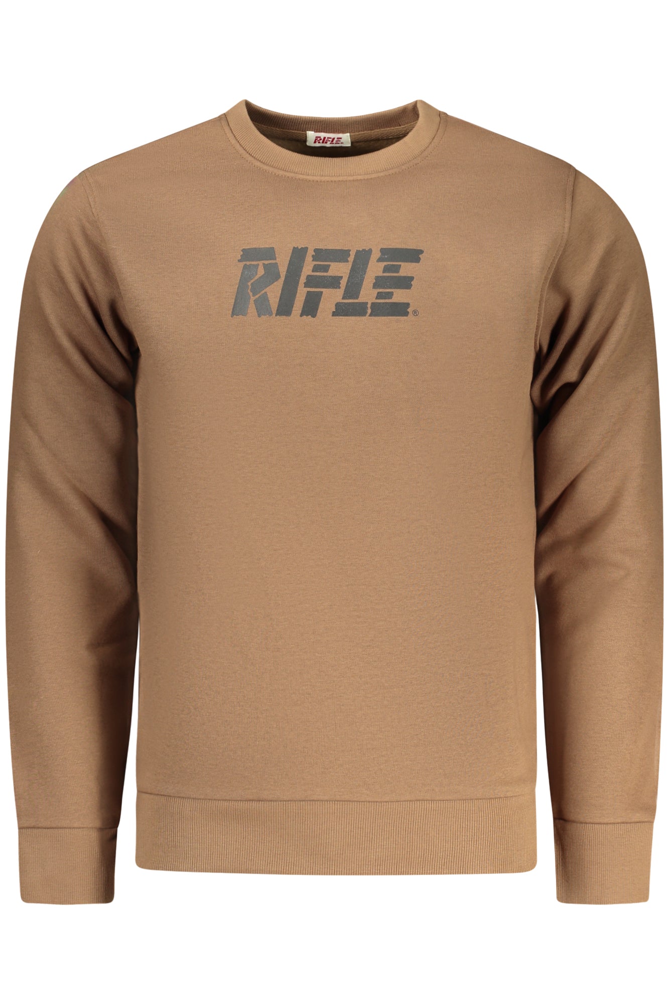 RIFLE Herren-Sweatshirt mit Reißverschluss, braun