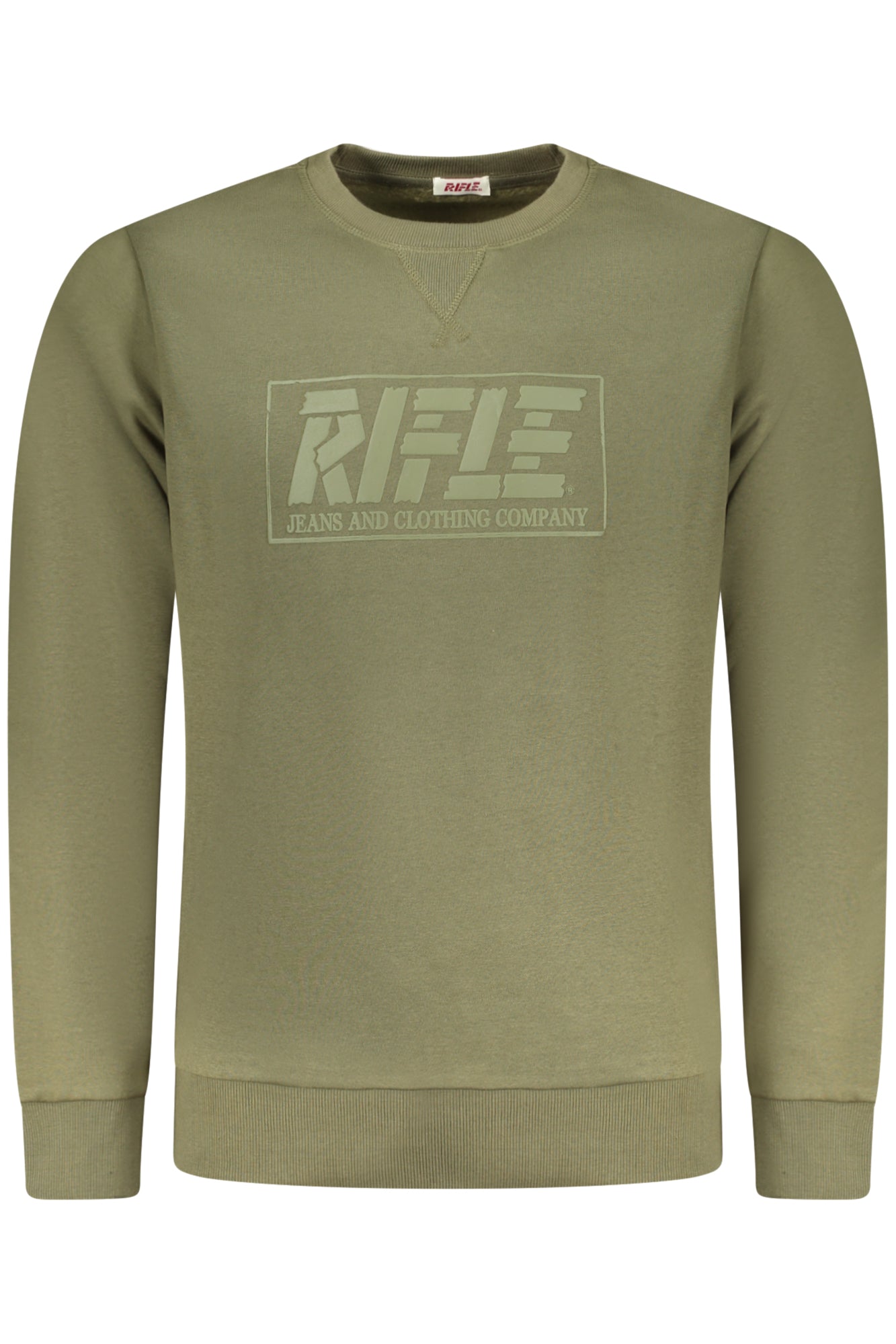 RIFLE HERREN-SWEATSHIRT MIT REISSVERSCHLUSS GRÜN