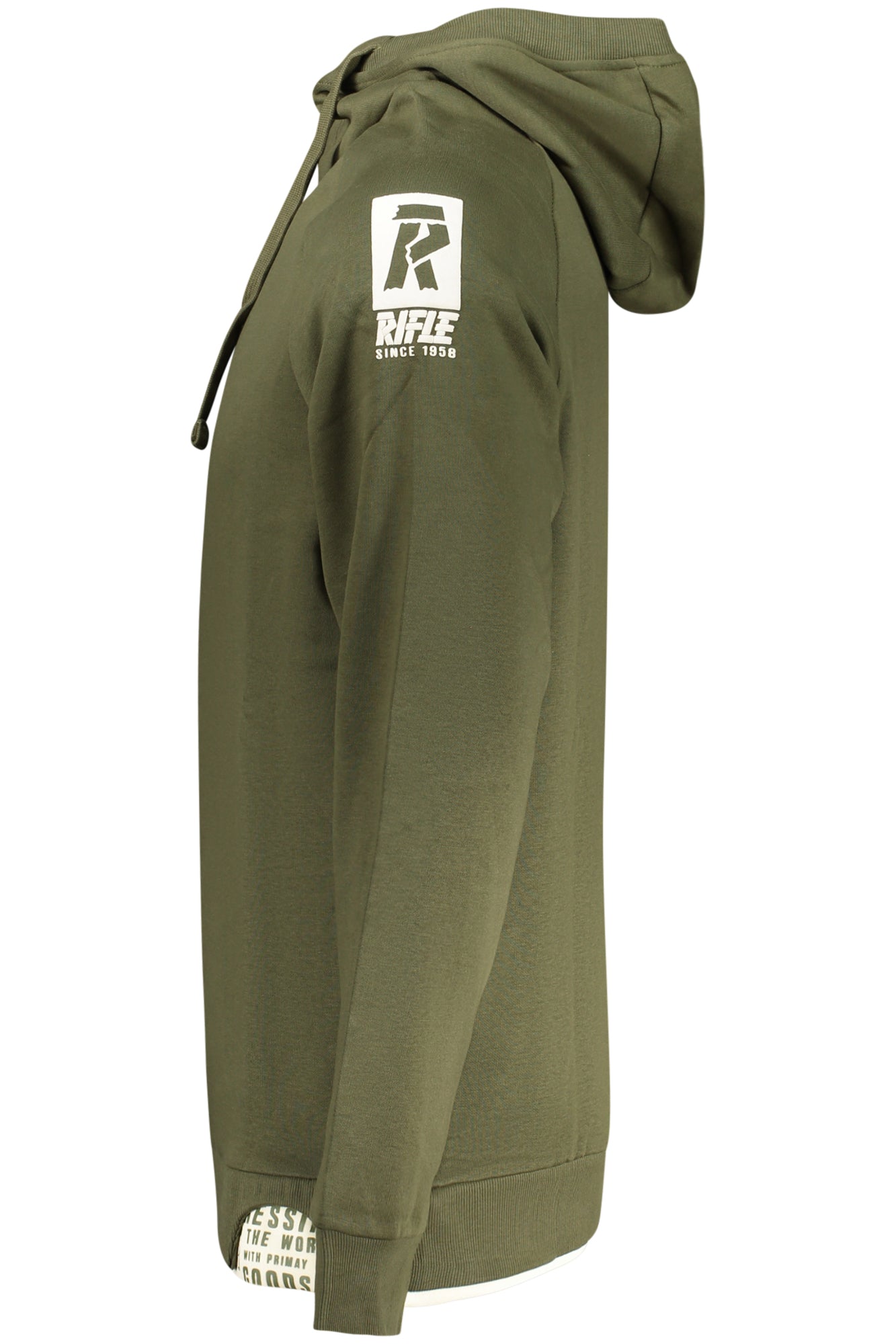 RIFLE Herren-Sweatshirt mit Reißverschluss, grün