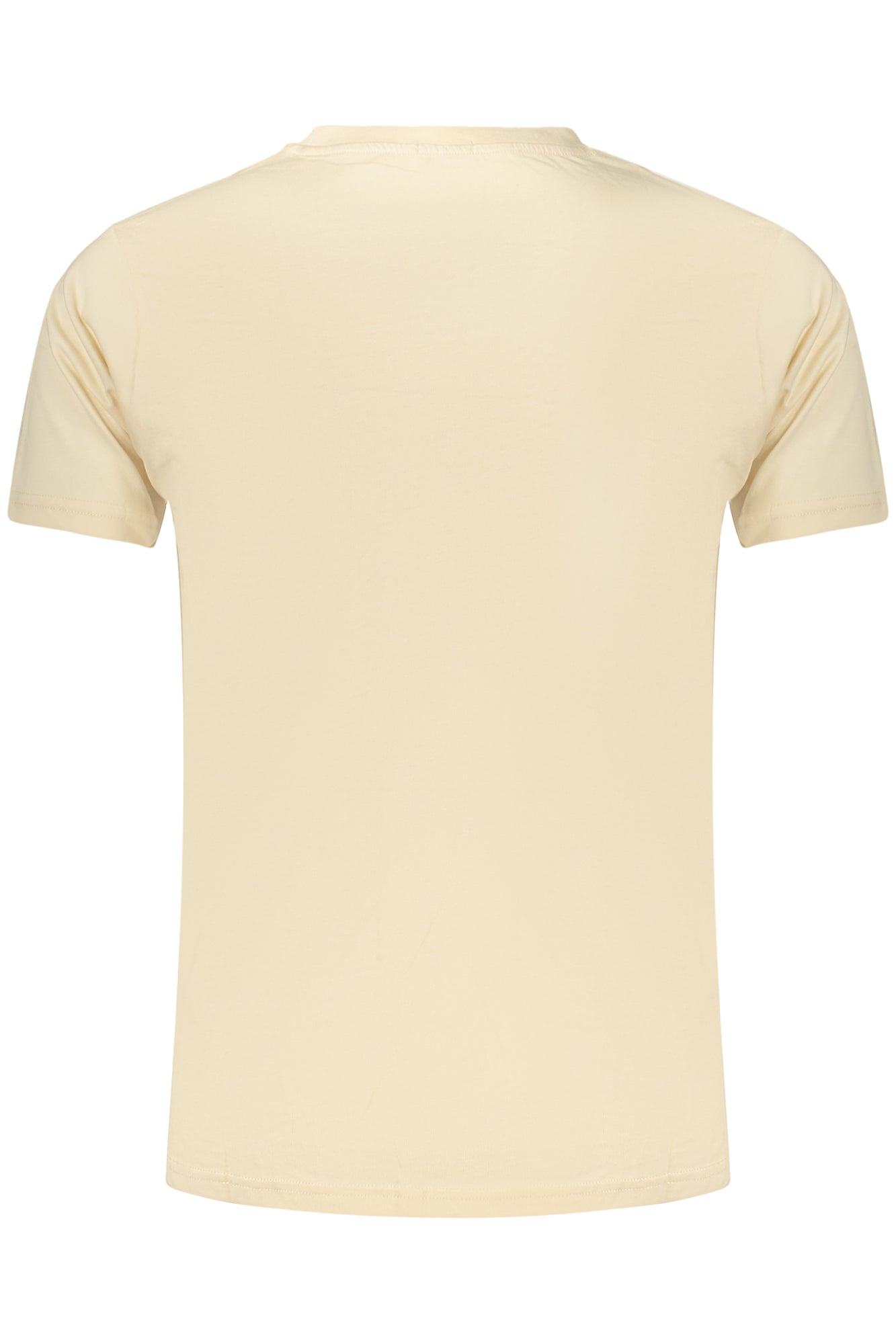 Herren-T-Shirt mit Gewehrmotiv, kurzärmelig, beige