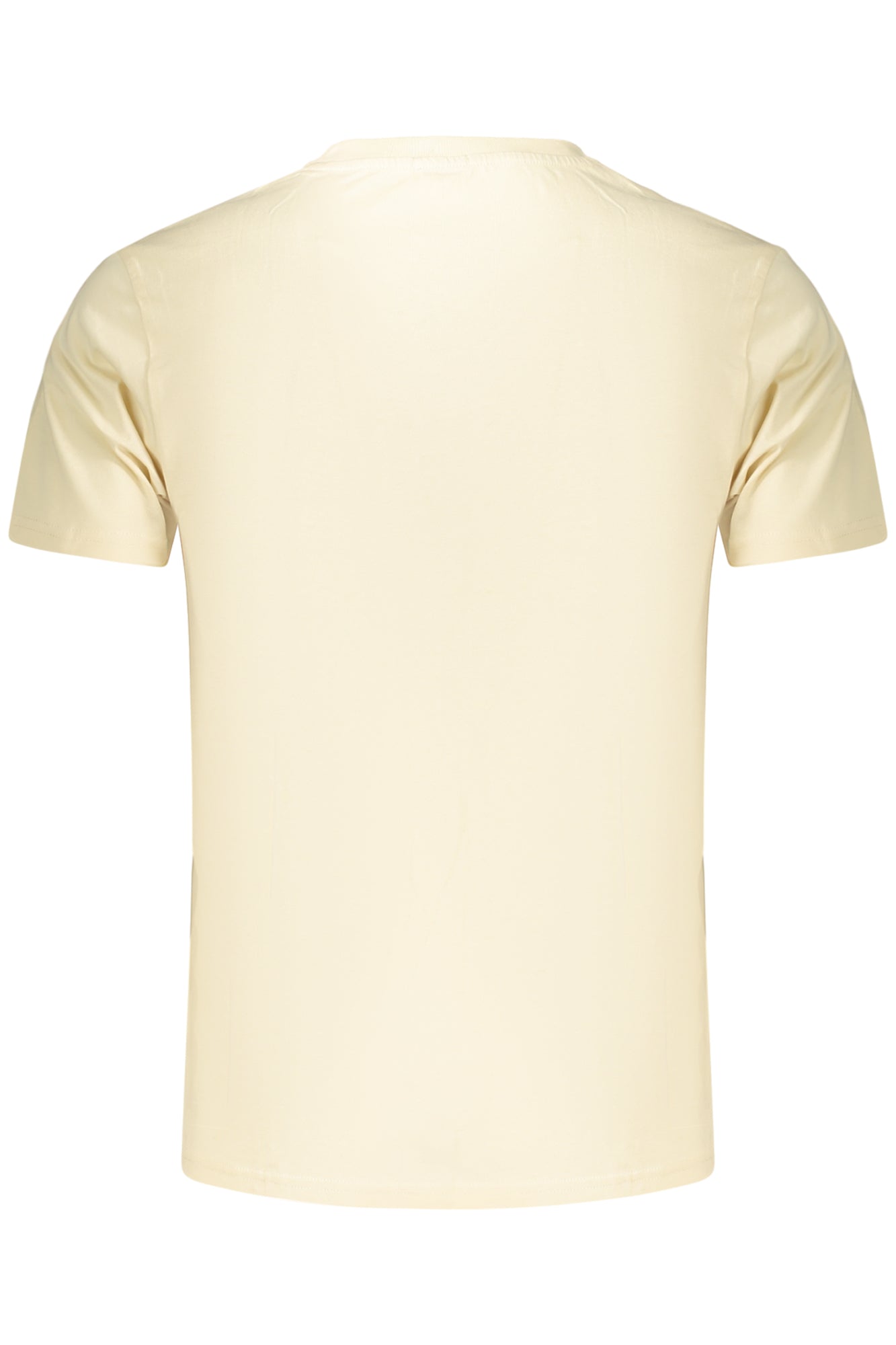 Herren-T-Shirt mit Gewehrmotiv, kurzärmelig, beige