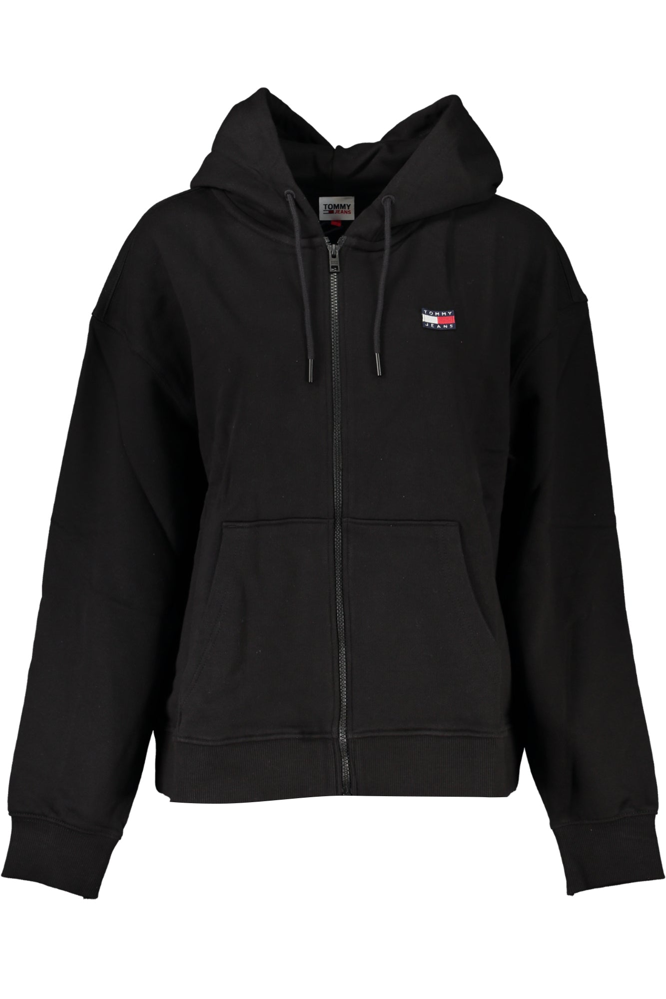 TOMMY HILFIGER SCHWARZES ZIP-SWEATSHIRT FÜR DAMEN