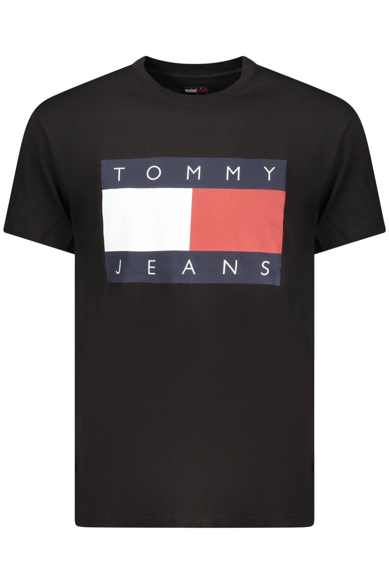 TOMMY HILFIGER HERREN-T-SHIRT MIT KURZEN ÄRMELN, SCHWARZ