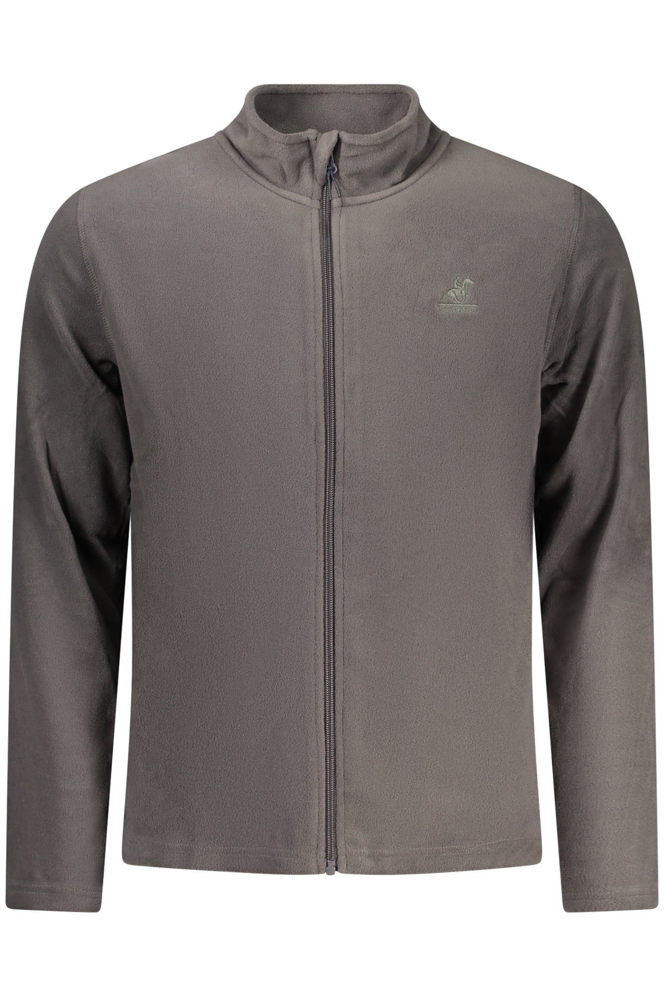US GRAND Herren-Sweatshirt mit Reißverschluss, grau