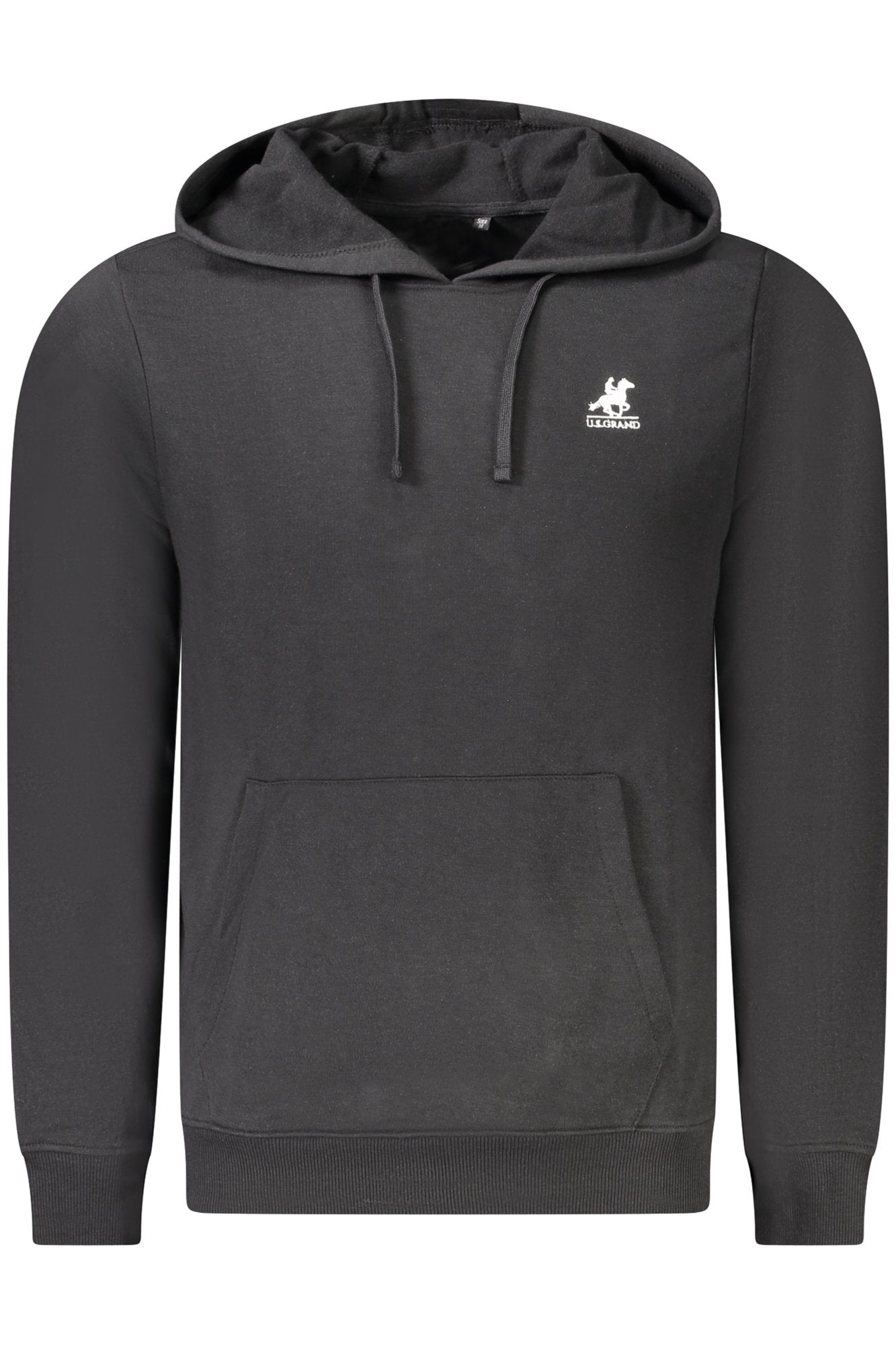 US GRAND Herren-Sweatshirt mit Reißverschluss, schwarz