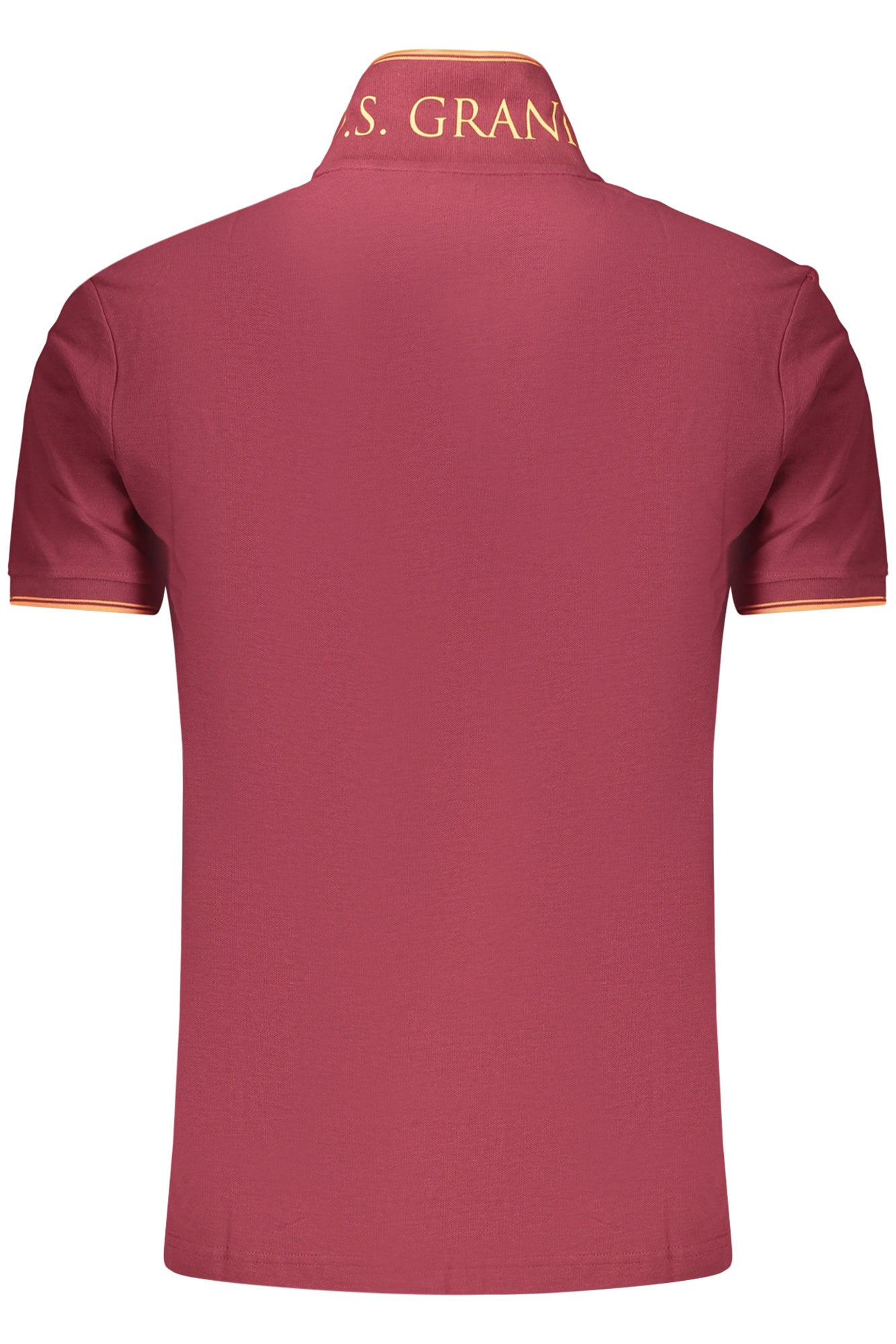 US GRAND Herren-Poloshirt mit kurzen Ärmeln, Rot