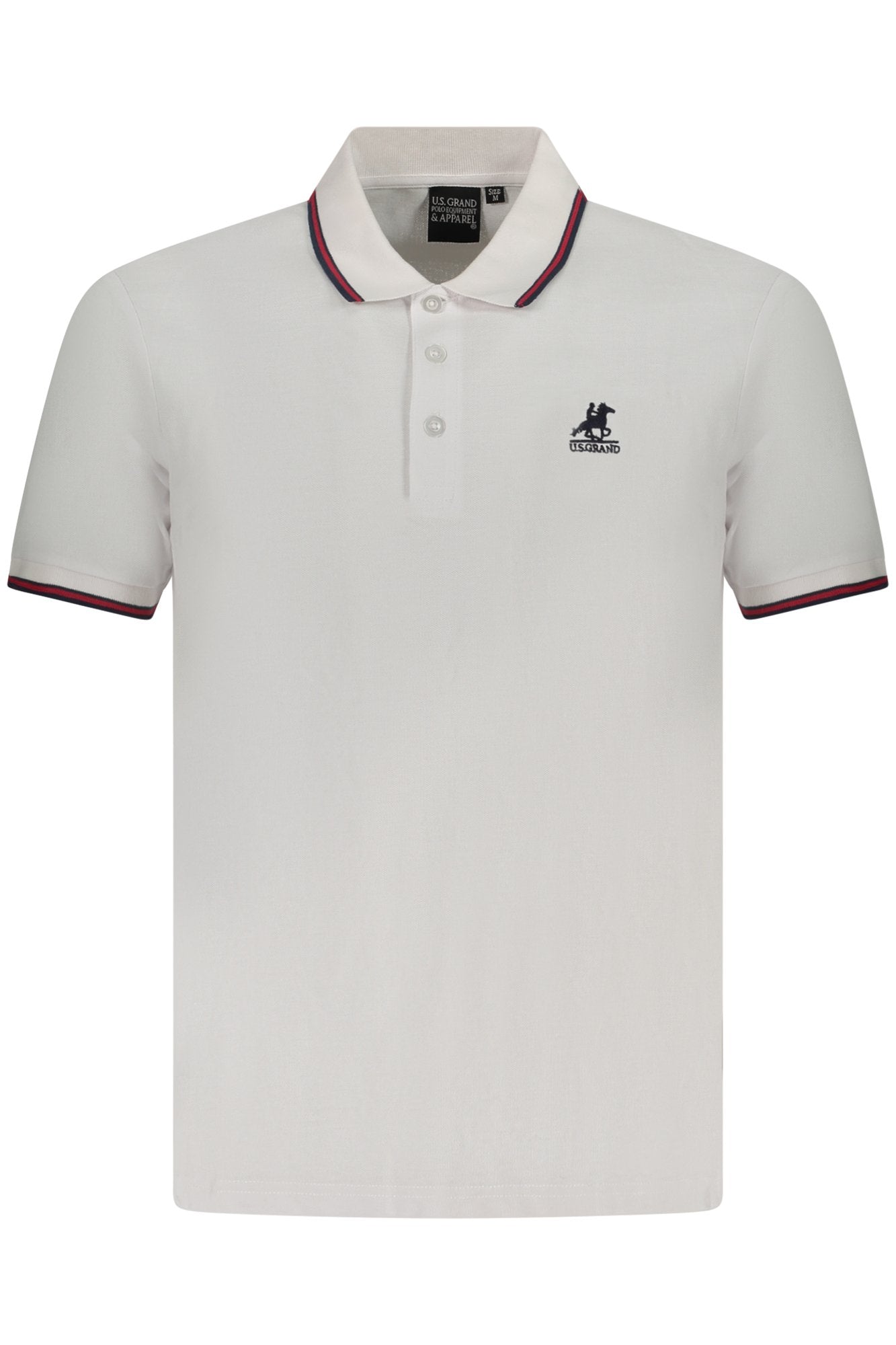 US GRAND POLO KURZARM HERREN WEISS