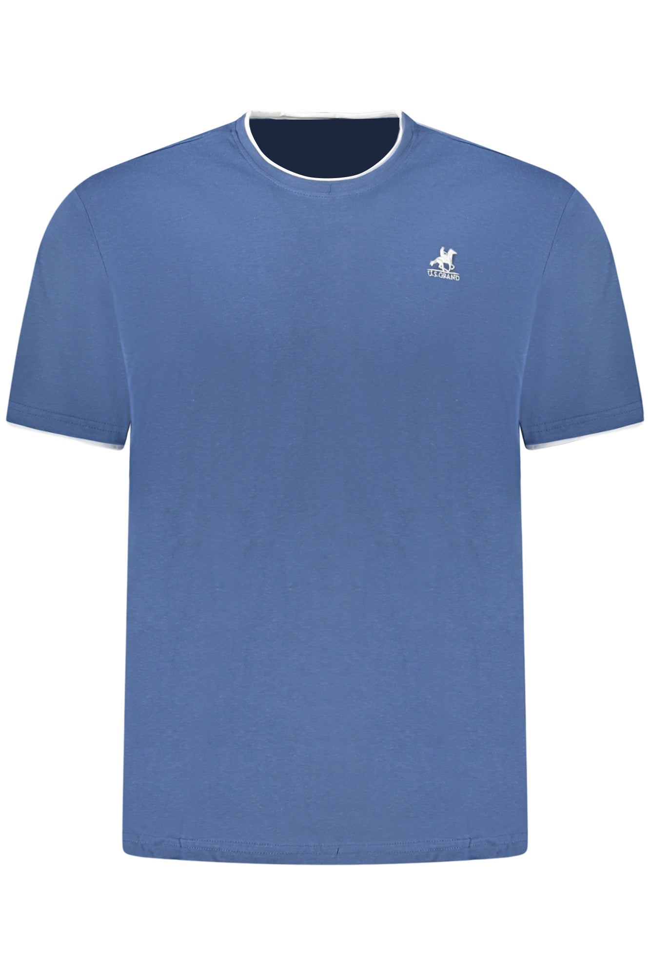 US GRAND Herren-T-Shirt mit kurzen Ärmeln, blau