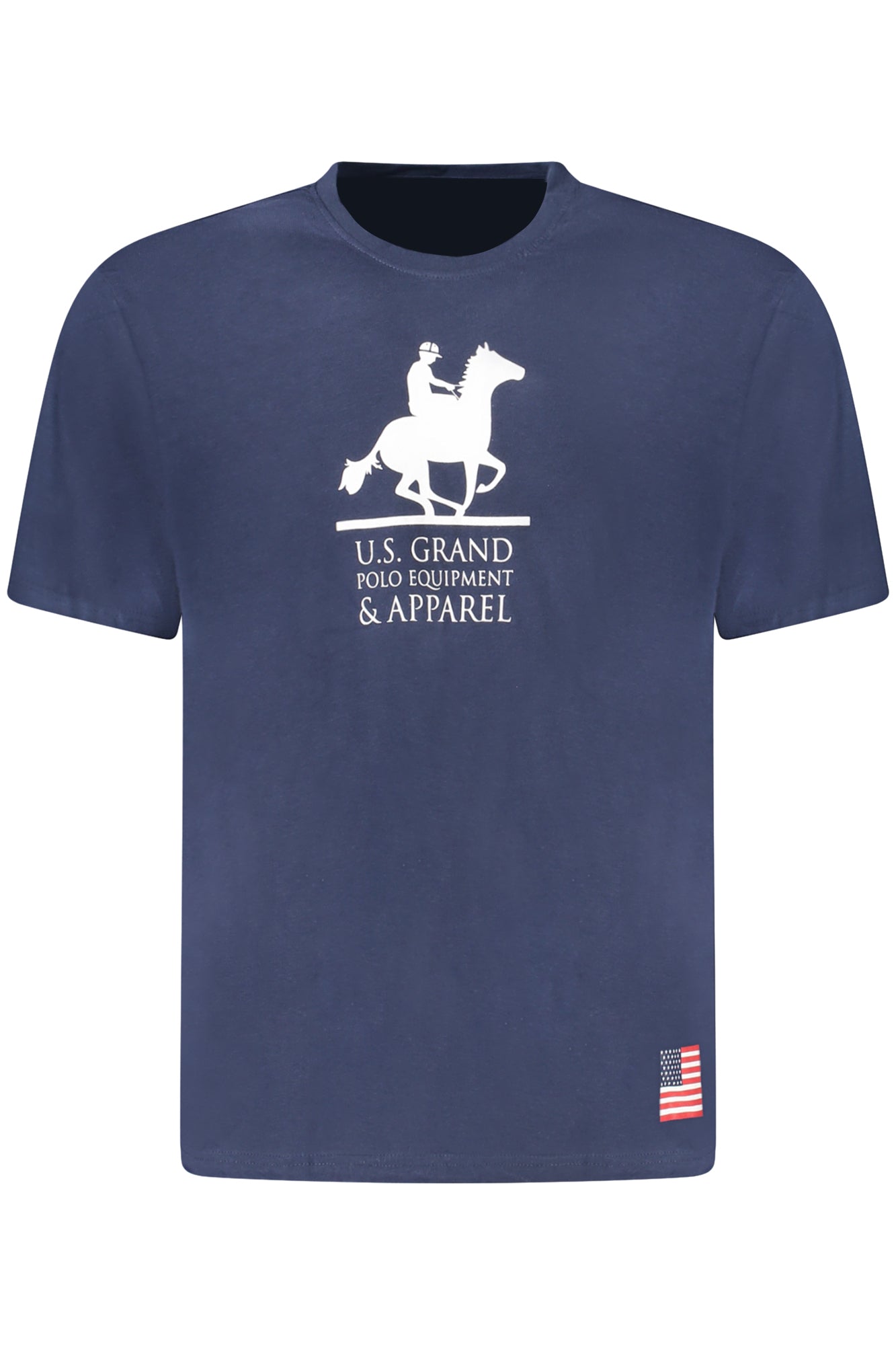 US GRAND Herren-T-Shirt mit kurzen Ärmeln, blau