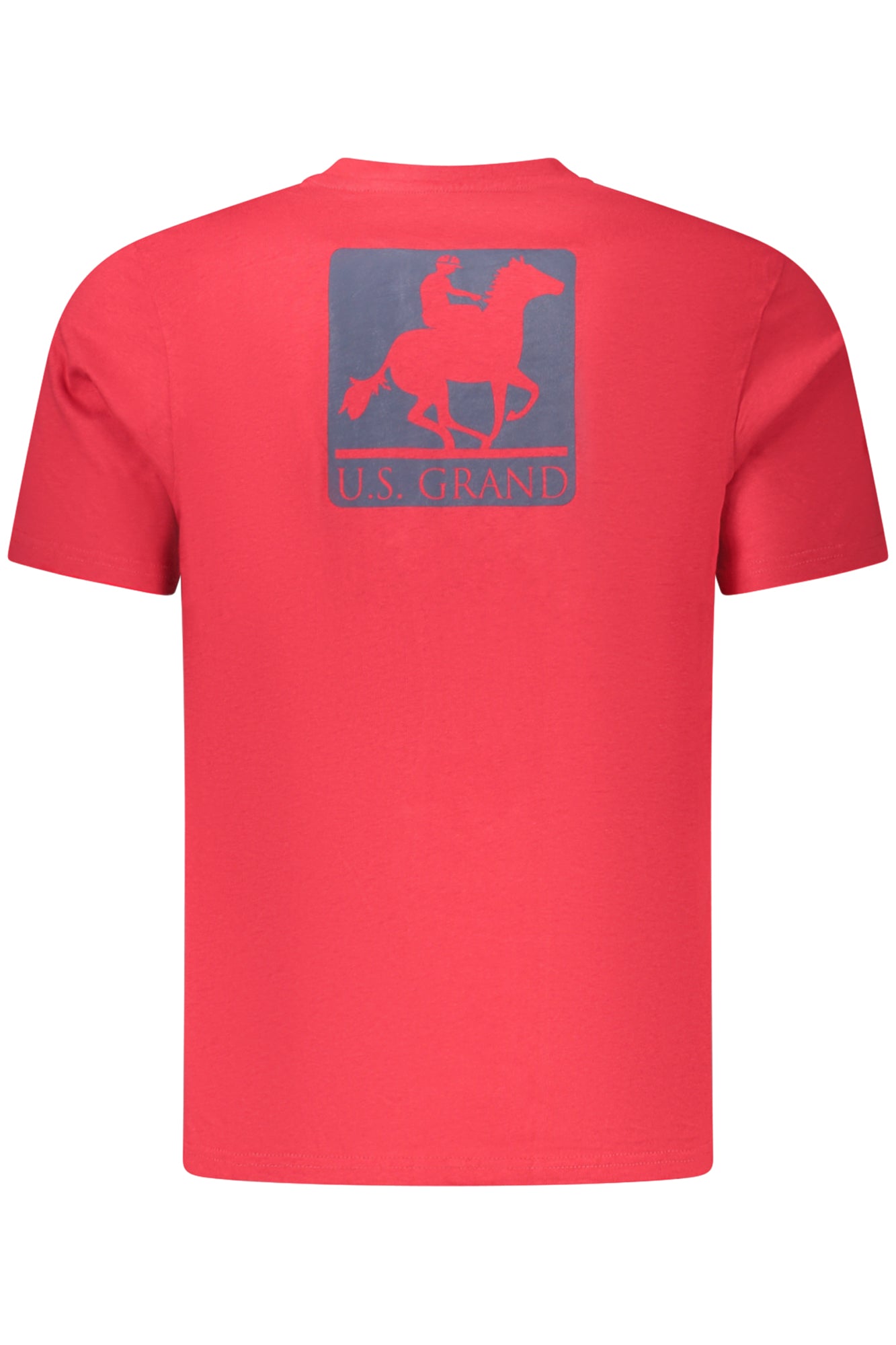 US GRAND Herren-T-Shirt mit kurzen Ärmeln, rot