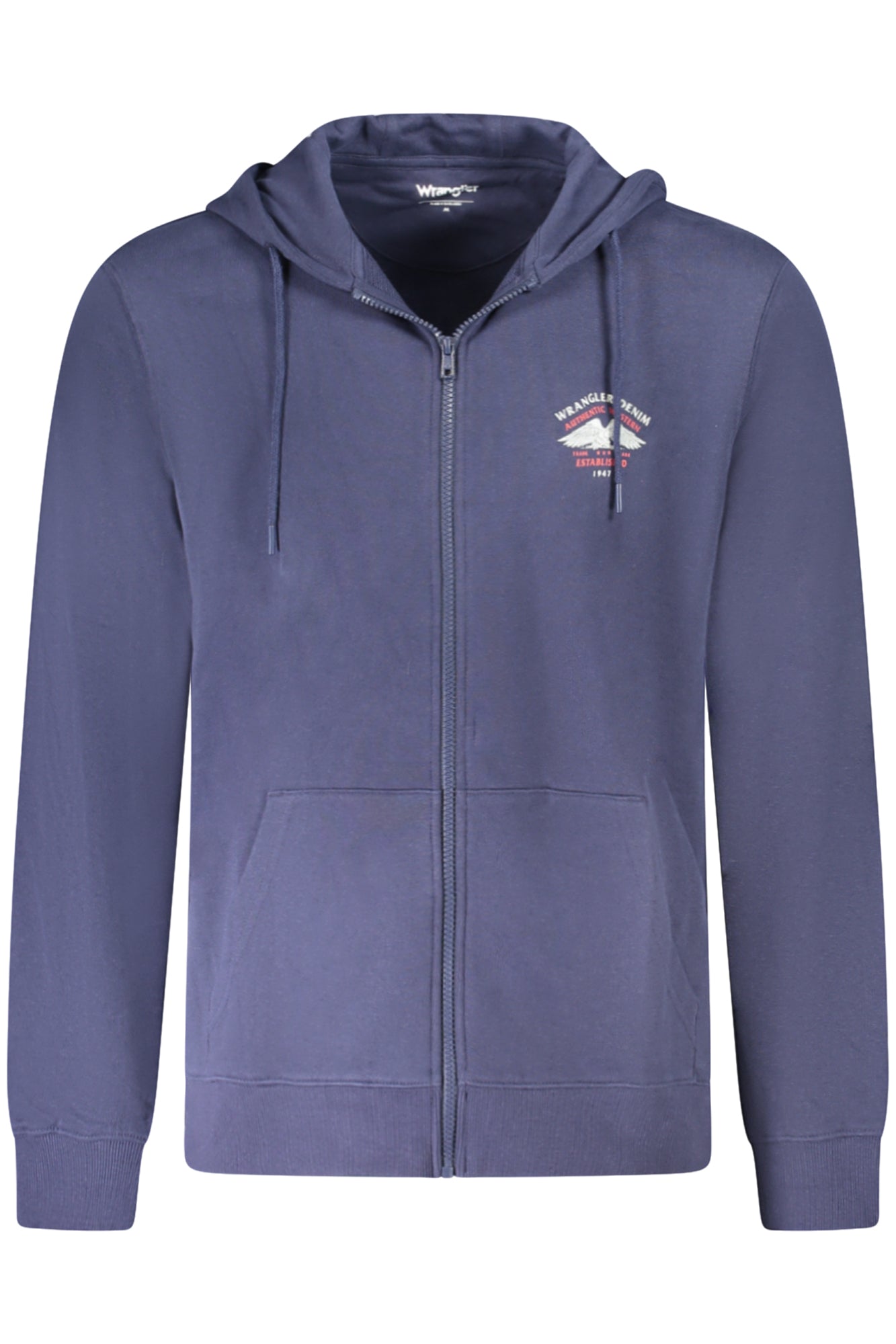 WRANGLER HERREN SWEATSHIRT MIT ZIP-UP BLAU