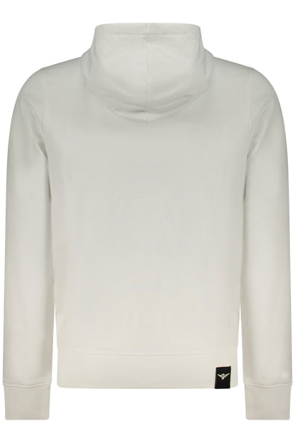 WEISSES HERREN-SWEATSHIRT MIT REISSVERSCHLUSS DER MILITÄRAKADEMIE