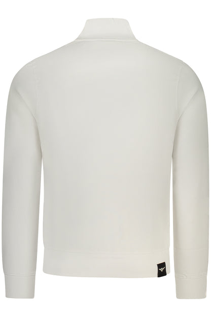 WEISSES HERREN-SWEATSHIRT MIT REISSVERSCHLUSS DER MILITÄRAKADEMIE