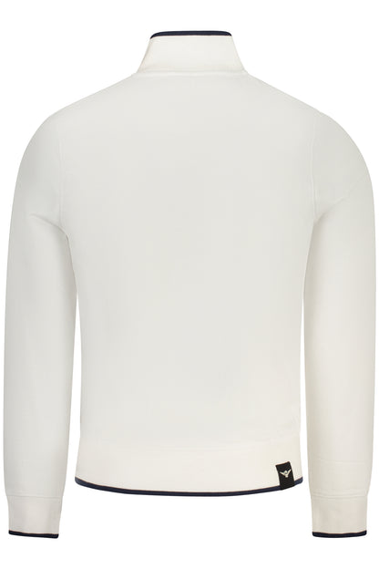 WEISSES HERREN-SWEATSHIRT MIT REISSVERSCHLUSS DER MILITÄRAKADEMIE