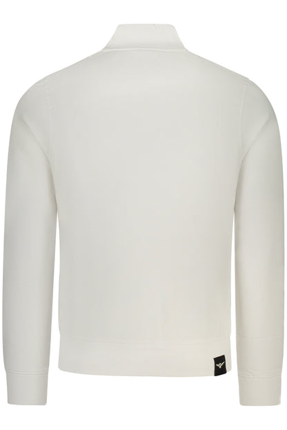 WEISSES HERREN-SWEATSHIRT MIT REISSVERSCHLUSS DER MILITÄRAKADEMIE