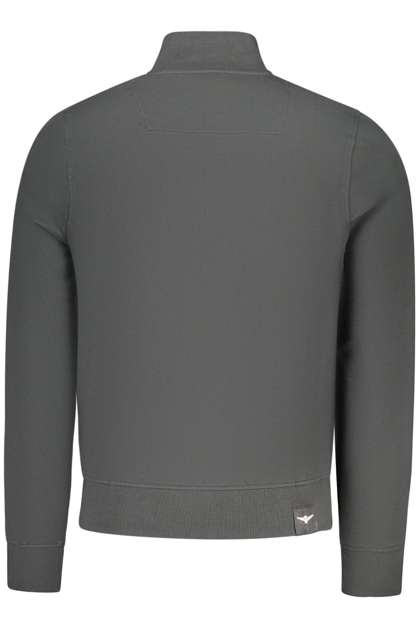Schwarzes Herren-Sweatshirt mit Reißverschluss der Militärakademie