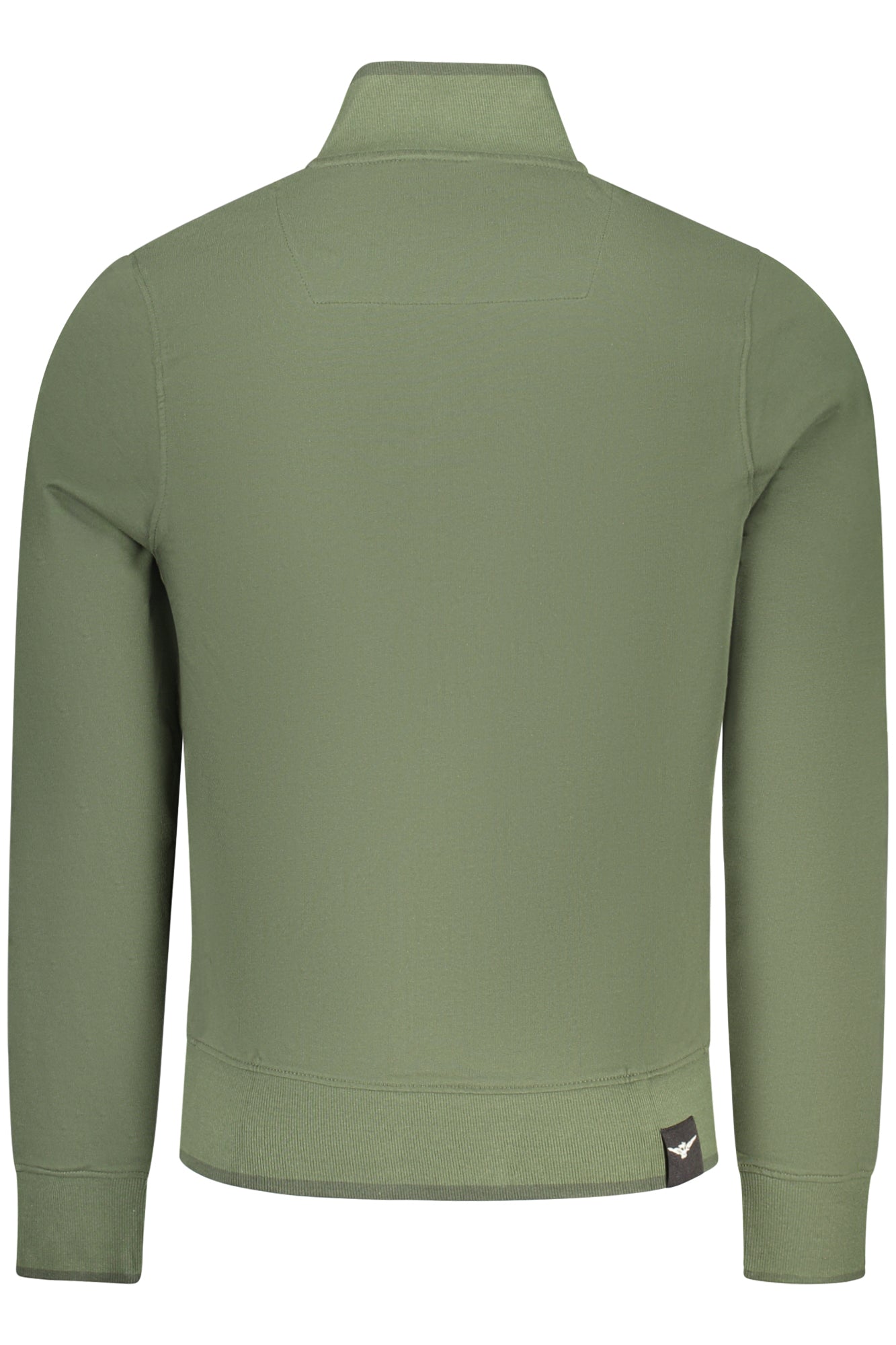 MILITARY ACADEMY HERREN-SWEATSHIRT MIT REISSVERSCHLUSS, GRÜN