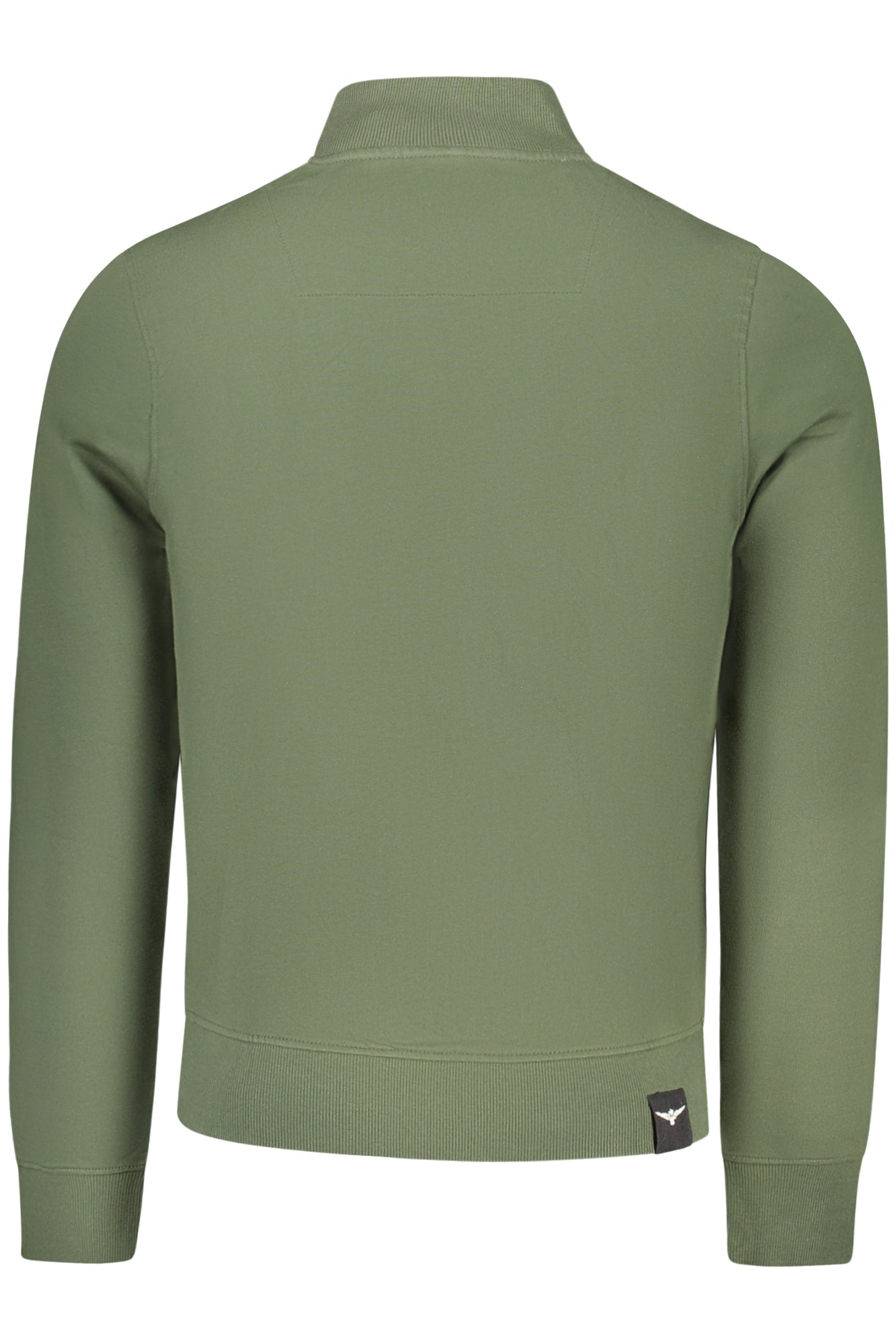 MILITARY ACADEMY HERREN-SWEATSHIRT MIT REISSVERSCHLUSS, GRÜN