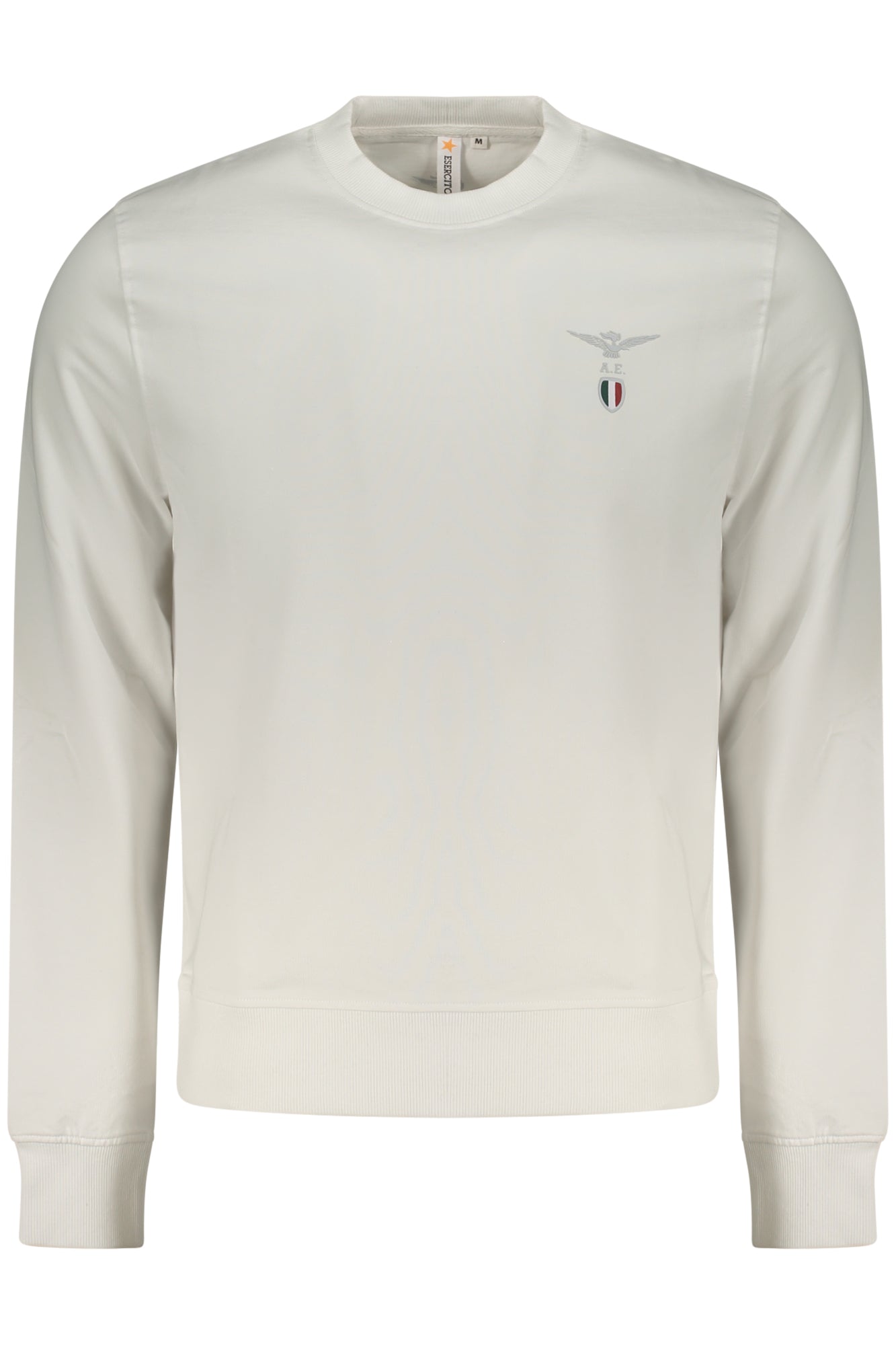 WEISSES HERREN-SWEATSHIRT MIT REISSVERSCHLUSS DER MILITÄRAKADEMIE