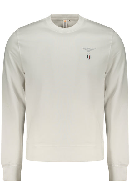 WEISSES HERREN-SWEATSHIRT MIT REISSVERSCHLUSS DER MILITÄRAKADEMIE