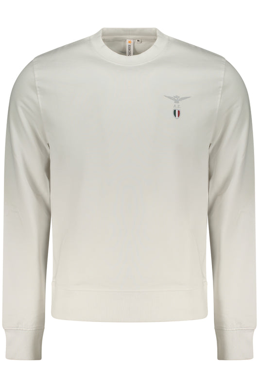 WEISSES HERREN-SWEATSHIRT MIT REISSVERSCHLUSS DER MILITÄRAKADEMIE